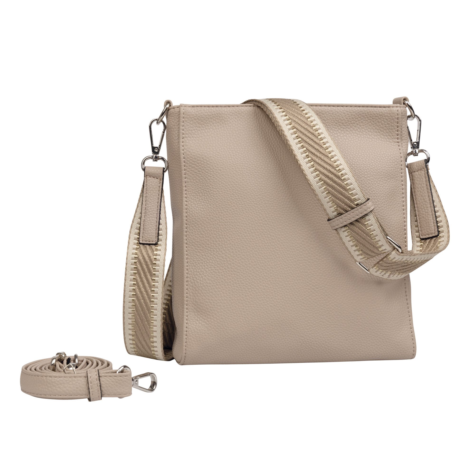 Gabor Umhängetasche Silena (Set, 2 Teile), hochwertig gewebte Gurtband und ein filigranes Logo