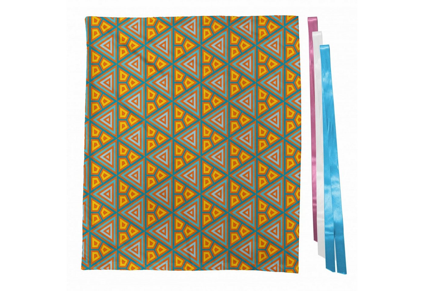 Thumbnail - Abakuhaus Geschenkbox 3x Bändern Wiederbenutzbar, Geometrisch Funky Kunst