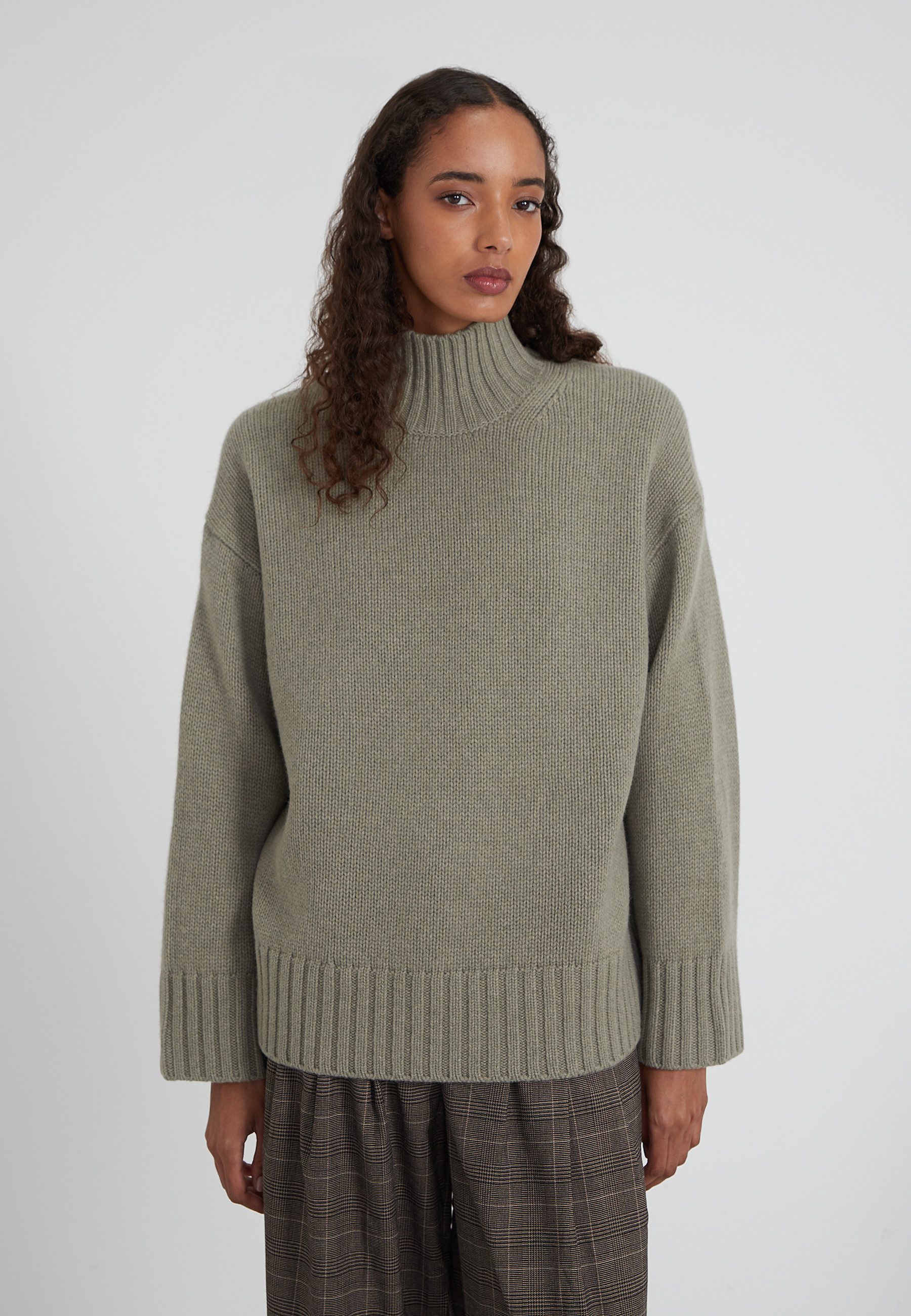 Rollkragenpullover Merino-Kaschmir Gemisch OVERSIZED BOXY