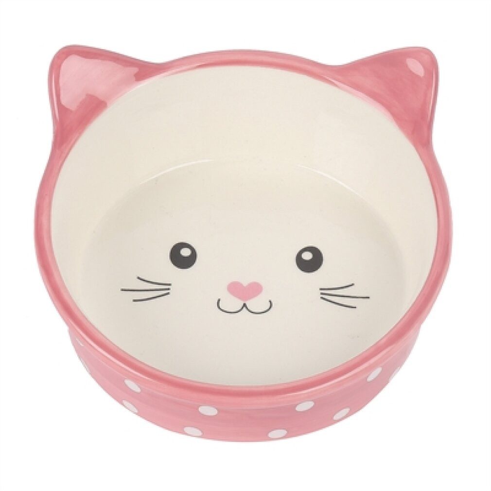Happypet Napf Happy Pet Food Bowl Cat Polka Pink/Cream 300ml