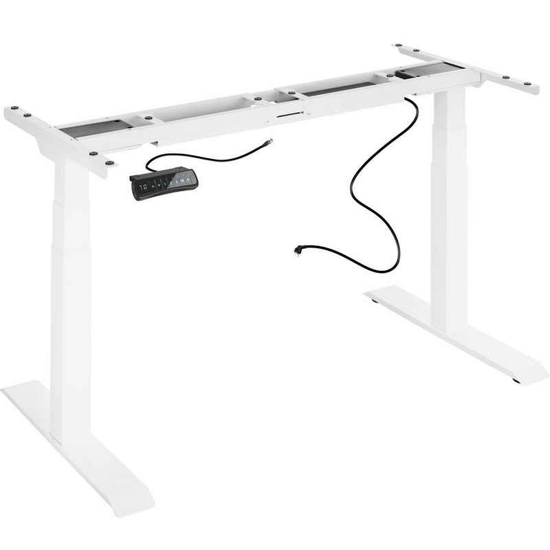tectake Tischgestell Tischgestell elektrisch höhenverstellbar (1-St., 1 tlg), Speicher- und Alarmfunktion, verstellbare Schienenbreite