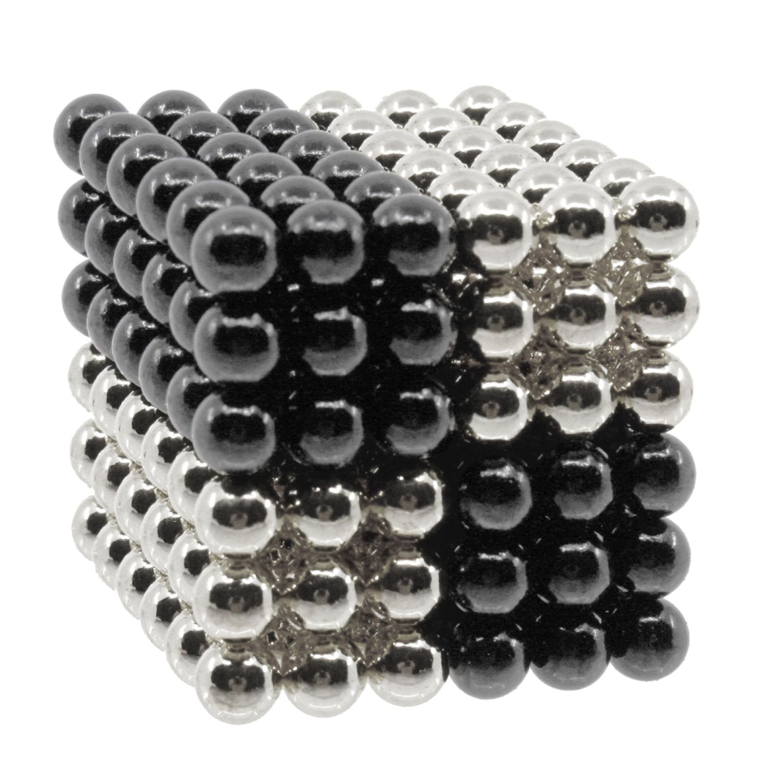 FurniSafe FurniSafe Neocube 5 mm Magnetkugeln silber-grau Set mit 216 Kugeln Magnetspielbausteine