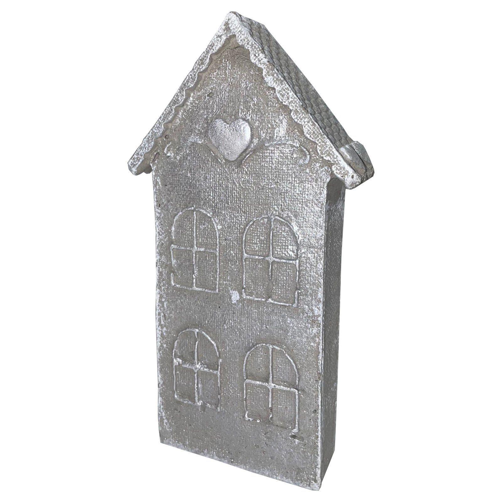 ZGM Gartenfigur Betonfigur Miniaturhaus-handgefertigte Dekoration für Garten und Haus