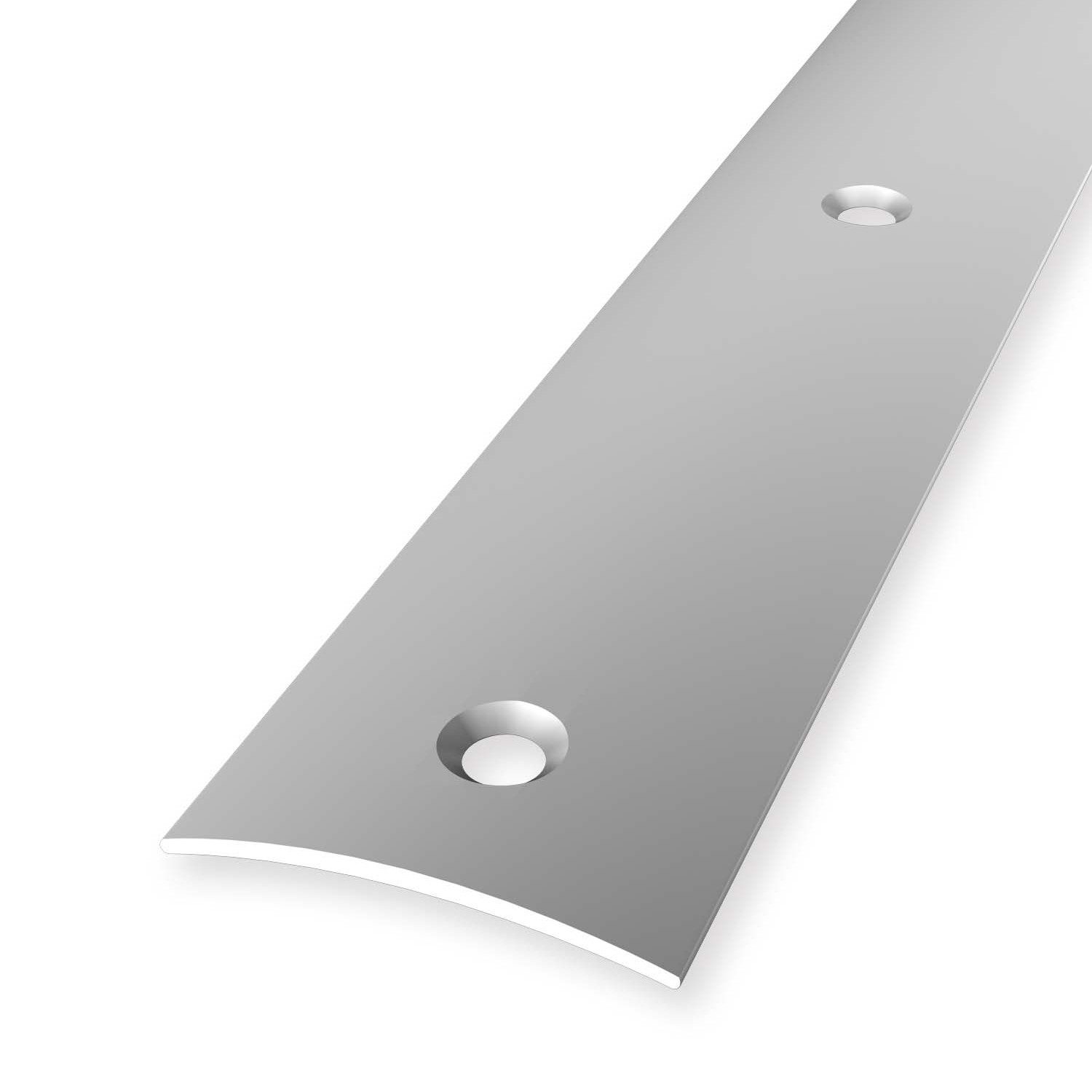 Küberit Übergangsprofil 4 x 30 x 1000 mm Aluminium Übergangsschiene Silber Versenkt Gebohrt