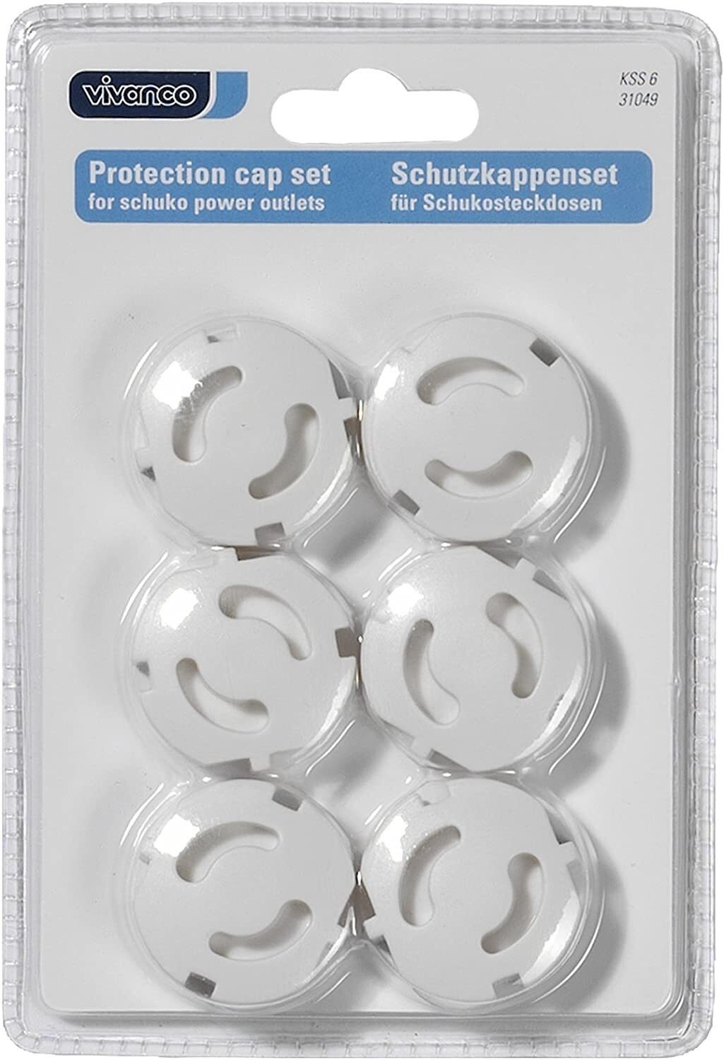 Vivanco Schalter Steckdosenschutz Kindersicherung 6er Set Weiß Steckdosensicherung (Keine), Steckdosenabdeckung Kinderschutz Baby Sicherheit – Bild 3 von 5