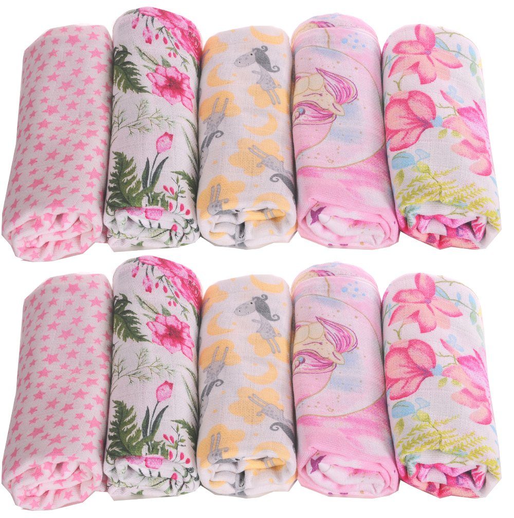 Spucktuch Stoffwindeln Spucktücher Baby Mullwindeln 10er Pack Mulltücher