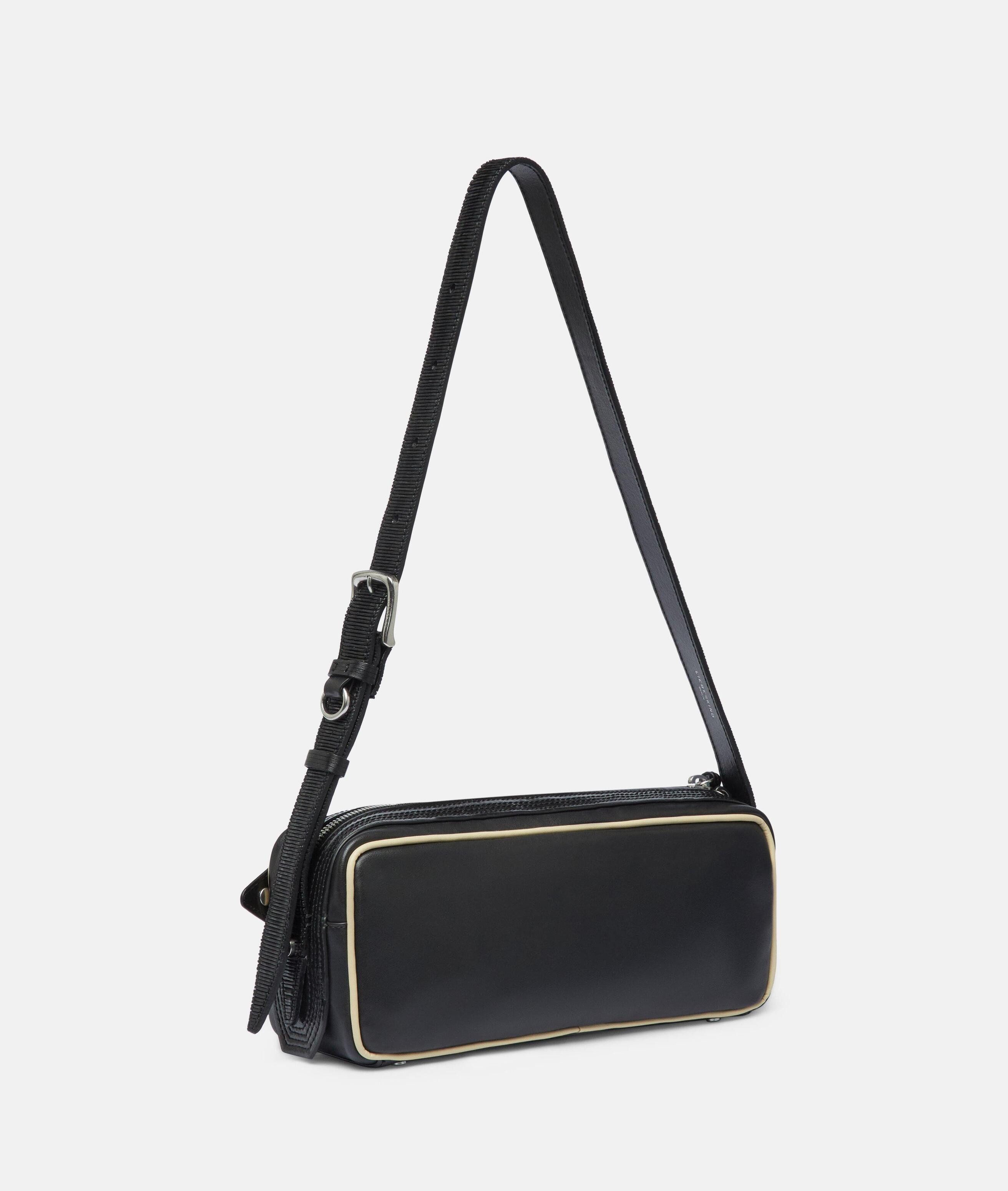 Liebeskind Berlin Schultertasche Juno Satchel S, Handliche Schultertasche in Glattlederoptik