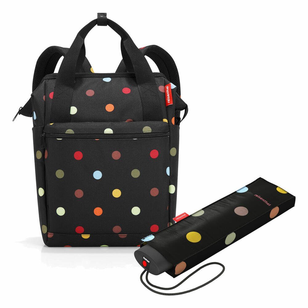 REISENTHEL® Reisetasche allrounder R Set Dots (Set, 2-tlg), mit umbrella pocket mini