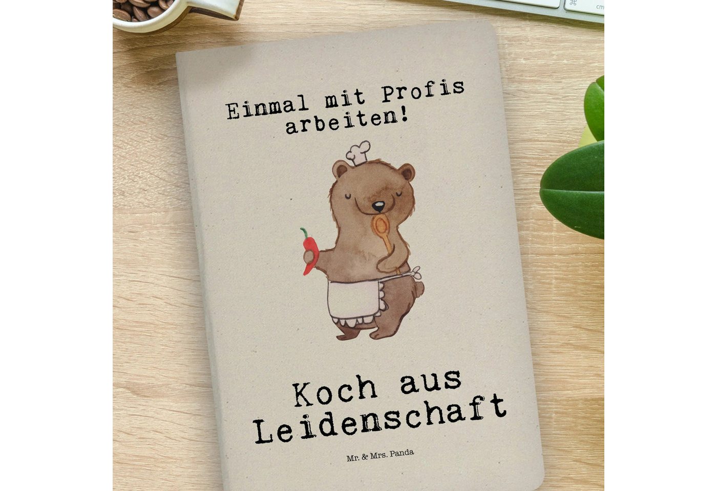 Thumbnail - Mr. & Mrs. Panda Notizbuch Koch Leidenschaft - Transparent - Geschenk, Küchenmeister, A4 Notizbu Mr. & Mrs. Panda, Langl...