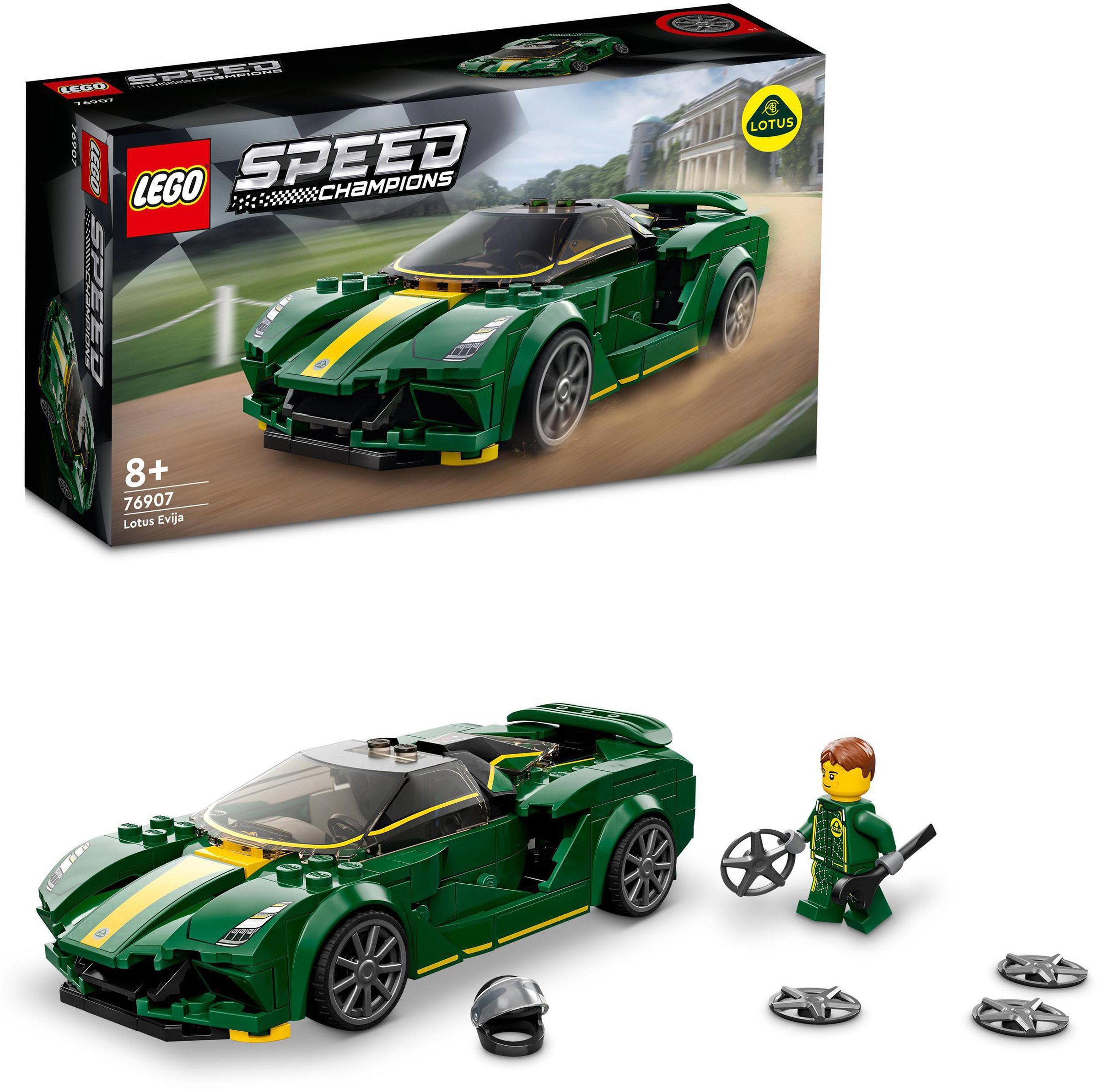 LEGO® Konstruktionsspielsteine Lotus Evija (76907), LEGO® Speed Champions, (247 St), Made in Europe