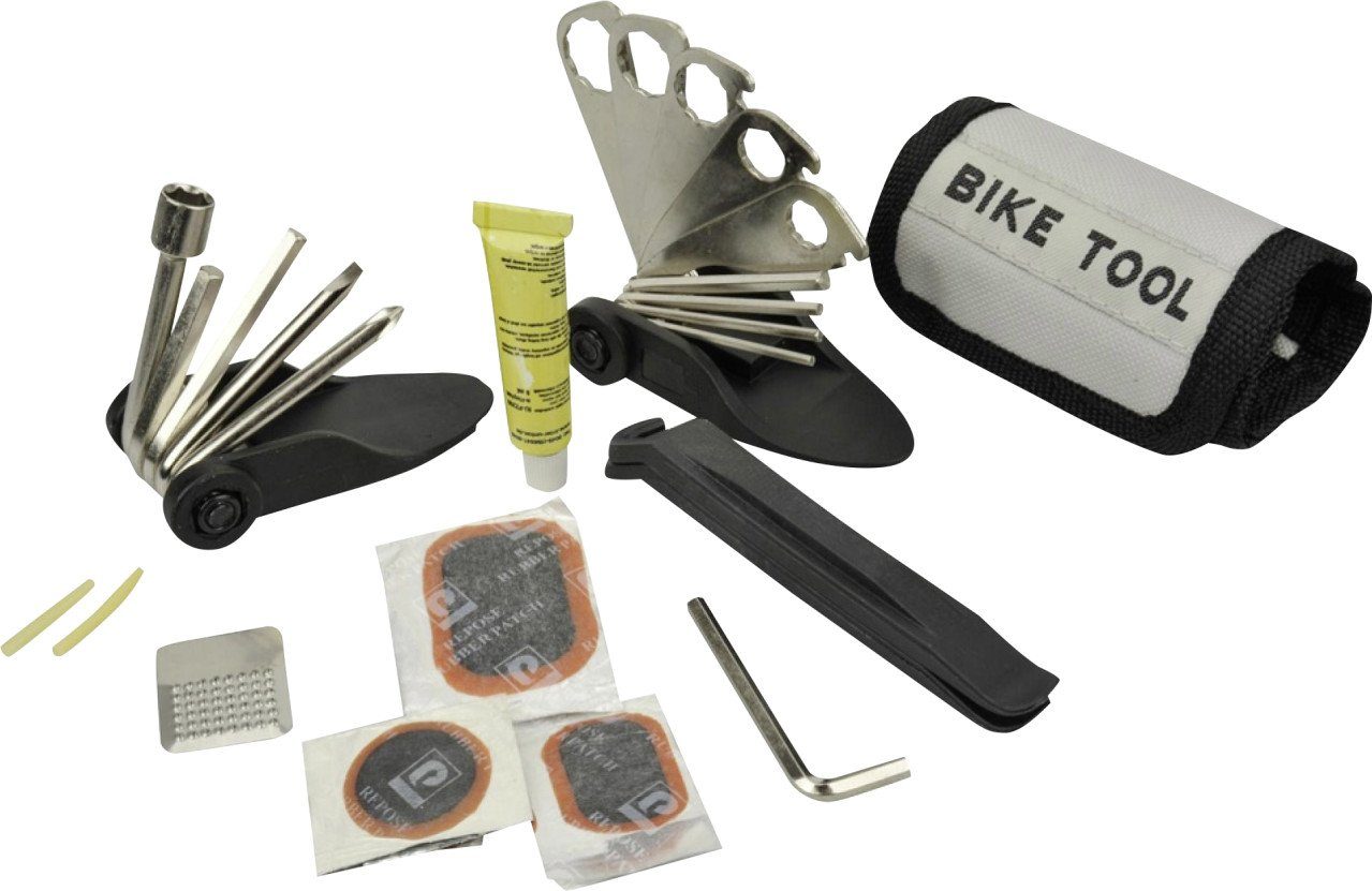 Fahrrad-Reparaturset Fischer Faltwerkzeug 33 teilig mit Tasche inkl.
