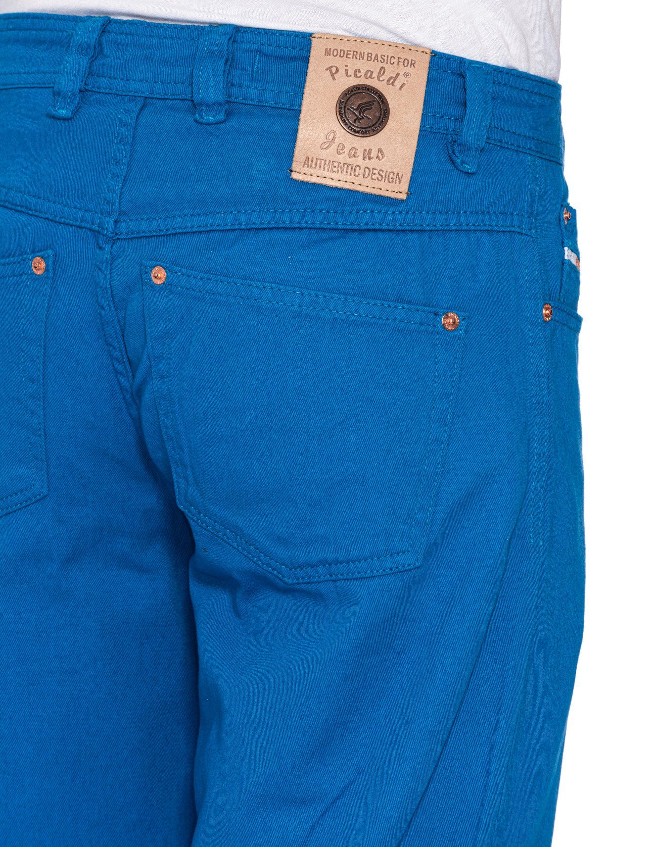 Fit, Tapered-fit-Jeans Gabardine Sommerhose, Freizeithose Jeans Royal Fit, Zicco PICALDI Blue 472 Loose Relaxed