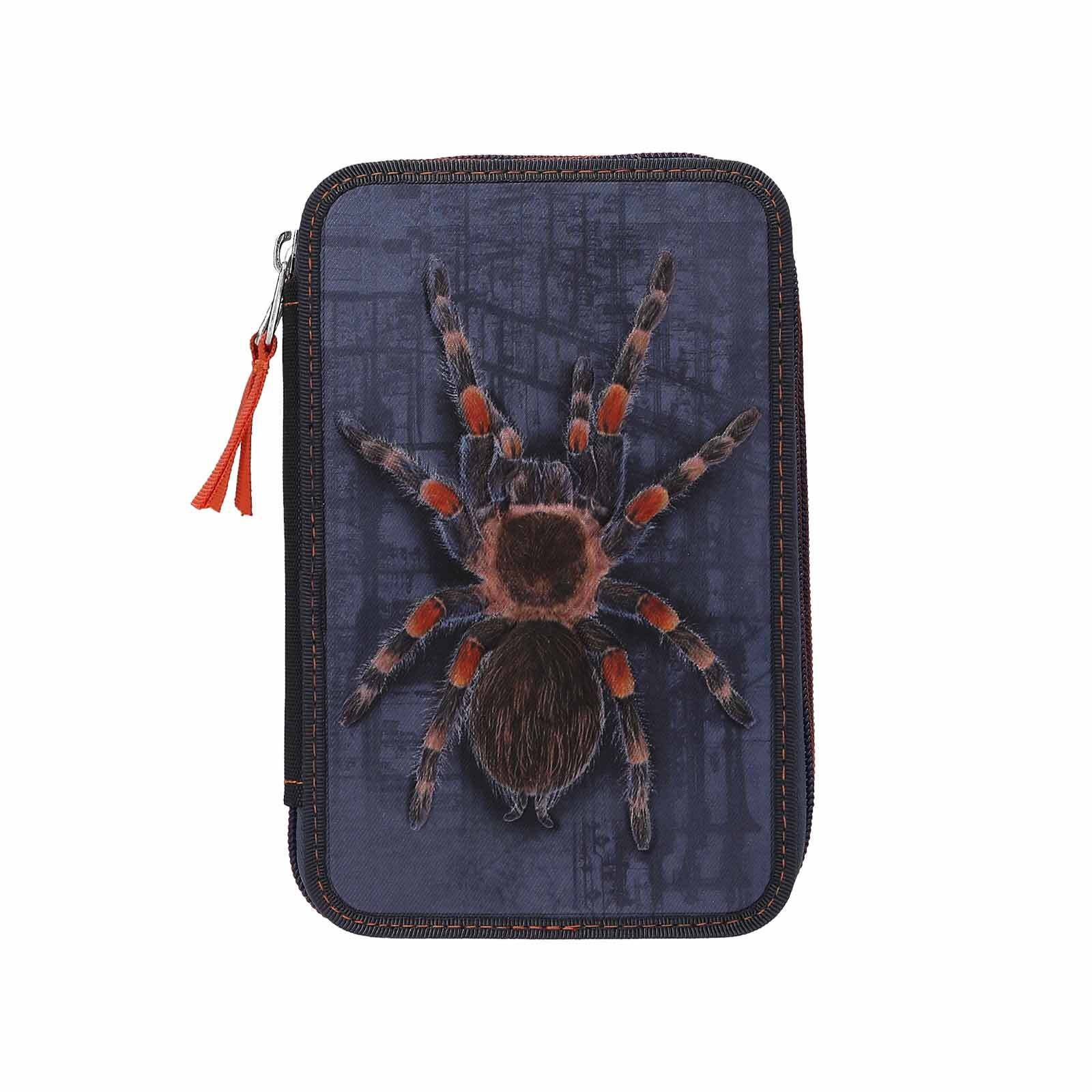 Depesche Federmäppchen Adventure World 2-Fach Federtasche mit Spinne, (1-tlg)