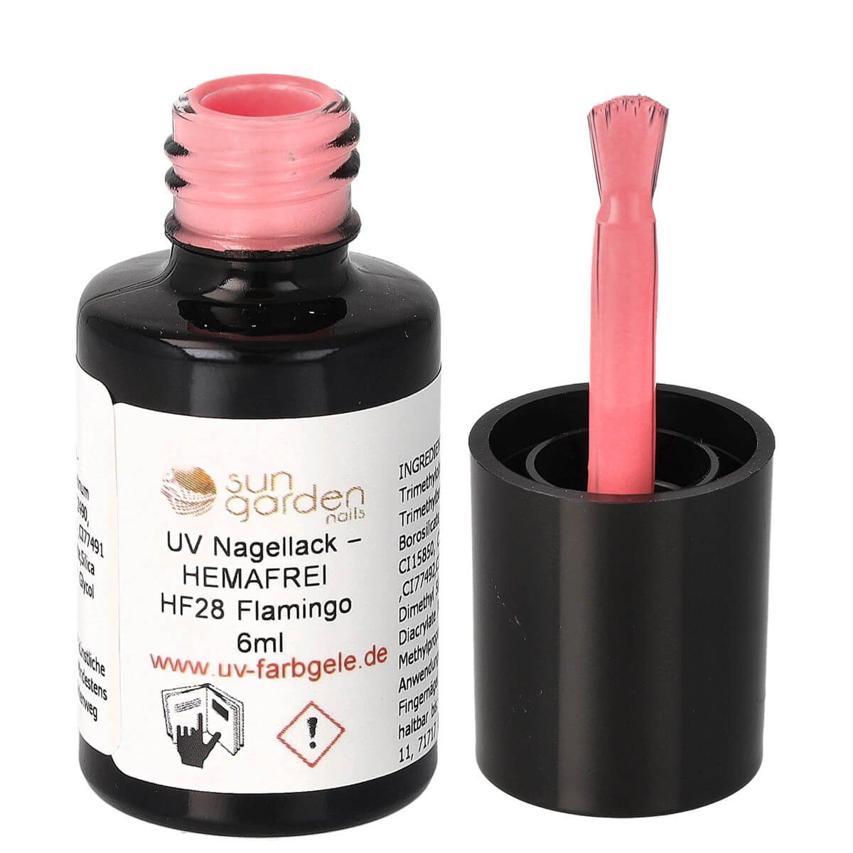 Flamingo HF28 - Nagellack Garden Sun 6ml UV Nagellack – Nails HEMAFREI