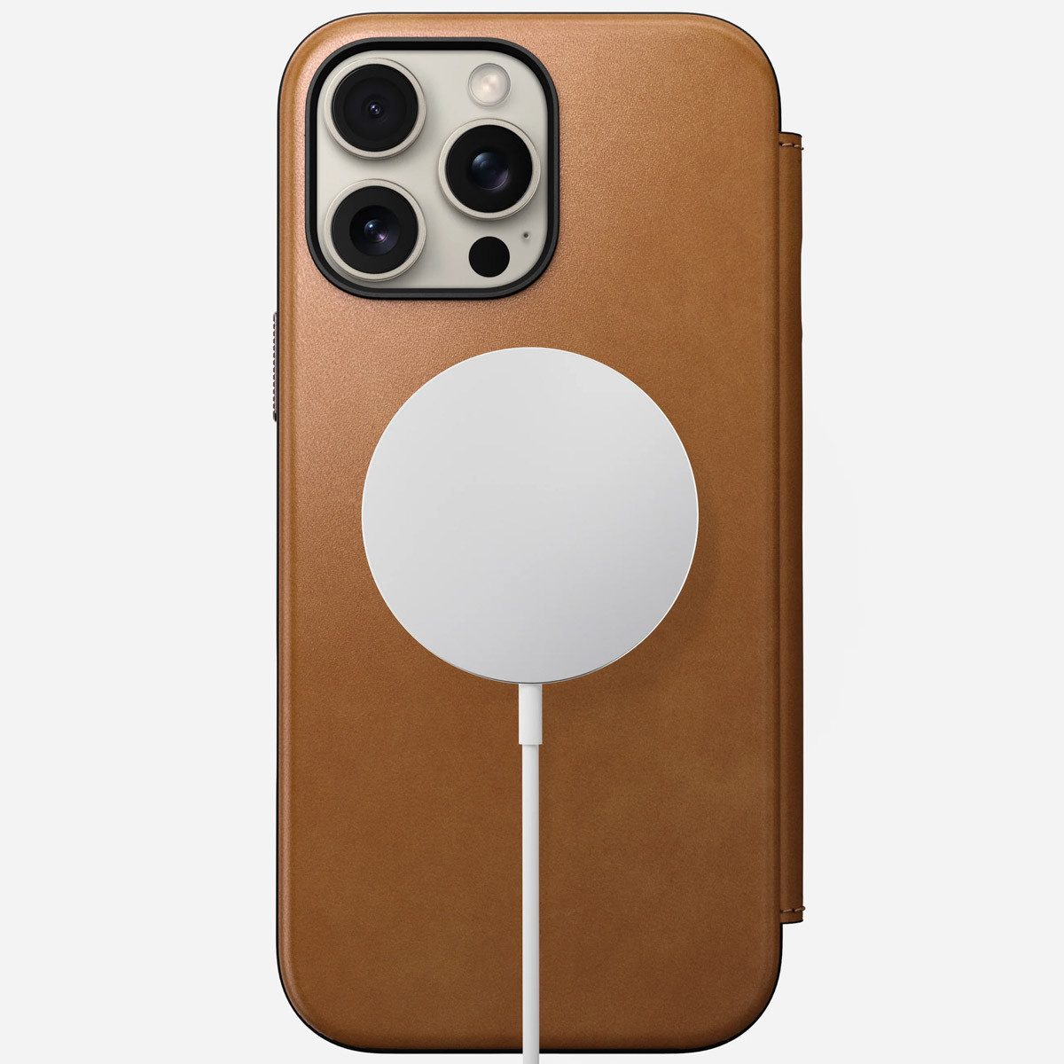 Nomad Flip Case Nomad Modern Leather Folio Klapphülle Apple iPhone 16 Pro Max - Englis