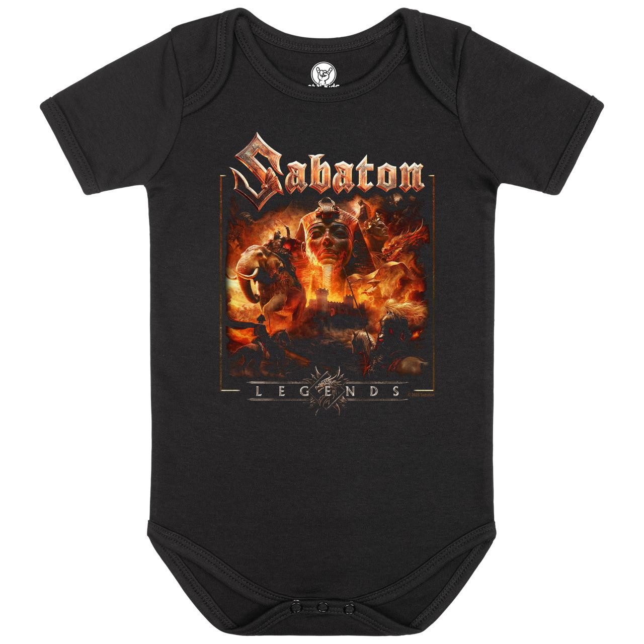 Metal Kids Kurzarmbody mit Sabaton (Legends) Aufdruck für Babys (0–24 M)
