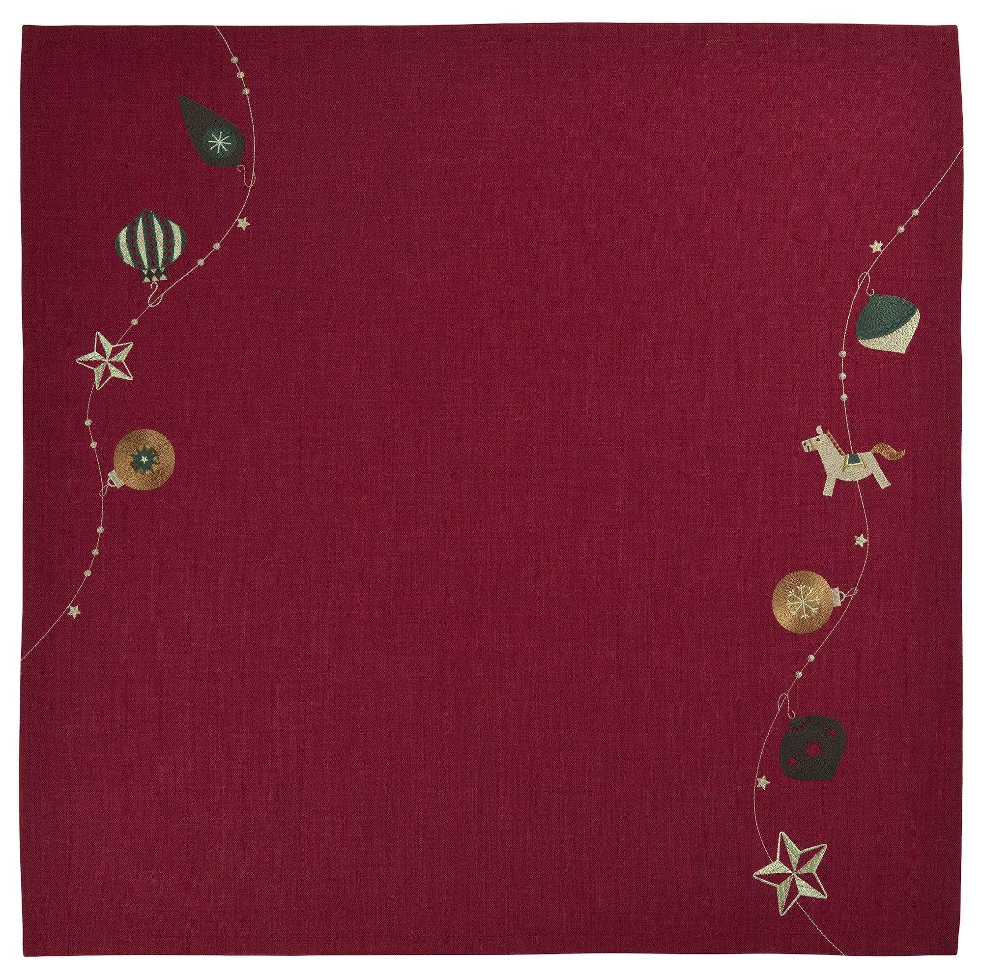 Sander Tischdecke Sander Tisch-Mitteldecke Troy Loft, 26 burgundy