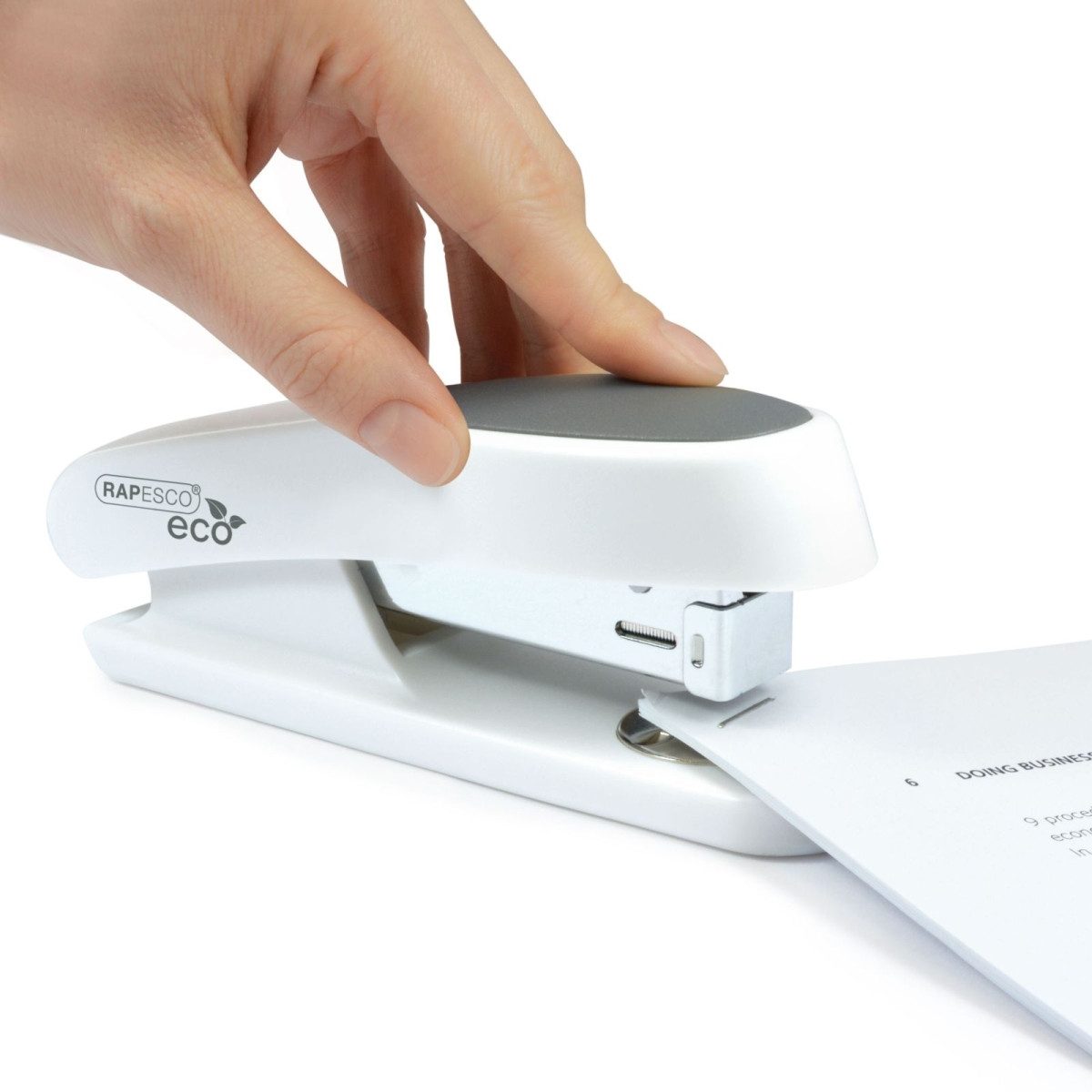 RAPESCO Heftgerät Heftgerät Eco Sting Ray mit Heftklammern soft weiß