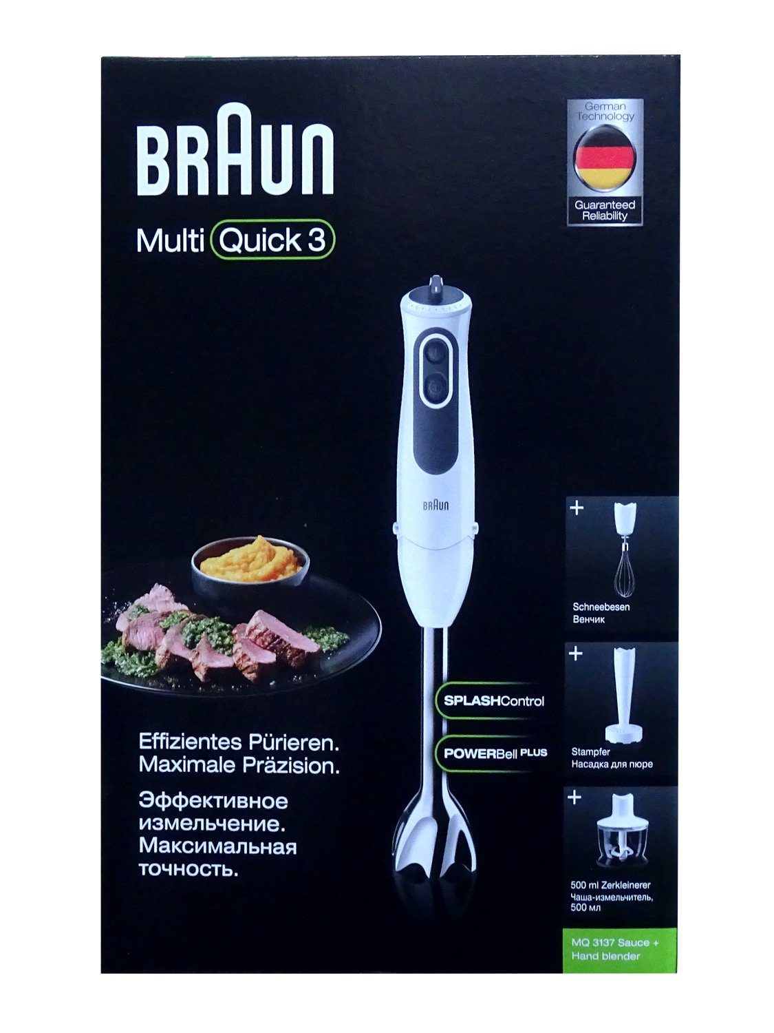 Braun Handmixer MQ 3137 Sauce MultiQuick 3 Stabmixer-Set weiß