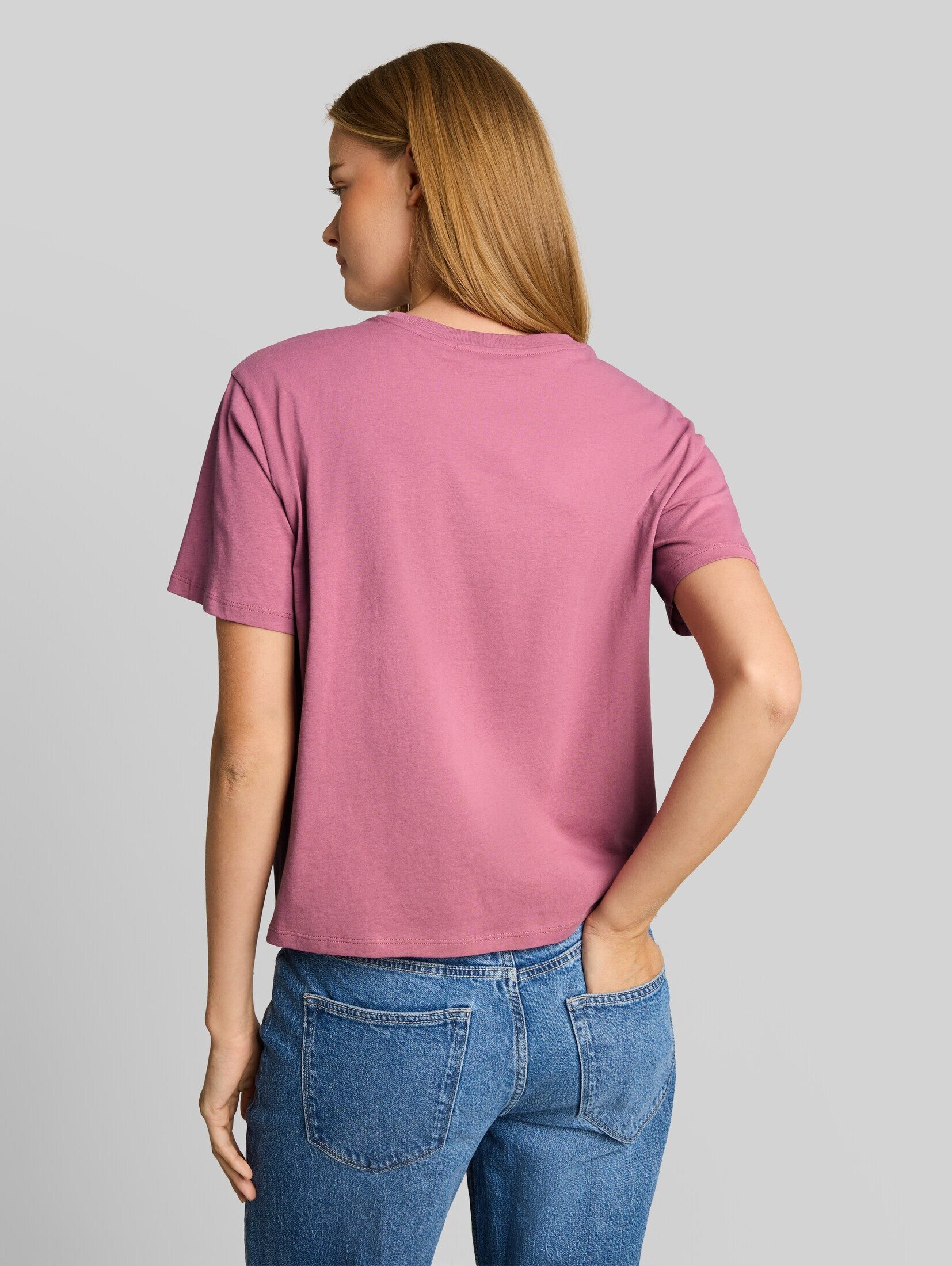 TOM TAILOR Denim T-Shirt T-Shirt (im Einserpack) Boxy Fit T-Shirt mit Snoopy-Print