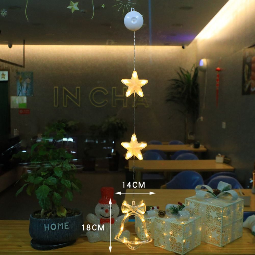 PRIISF LED-Lichtervorhang Sterne LED-Lichterkette Fenster Beleuchtung günstig online kaufen