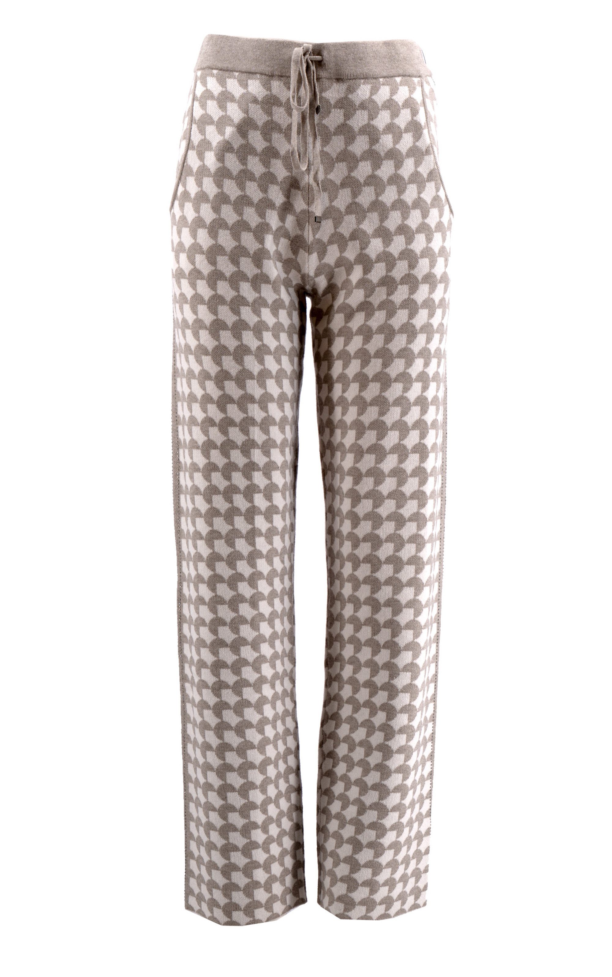 Strickhose mit geometrischem Muster