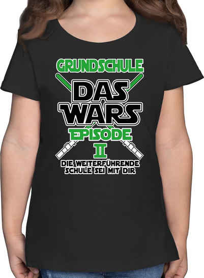 Shirtracer T-Shirt Grundschule Das Wars - Episode 2 - Die Weiterführende Schule sei mit d Einschulung Mädchen