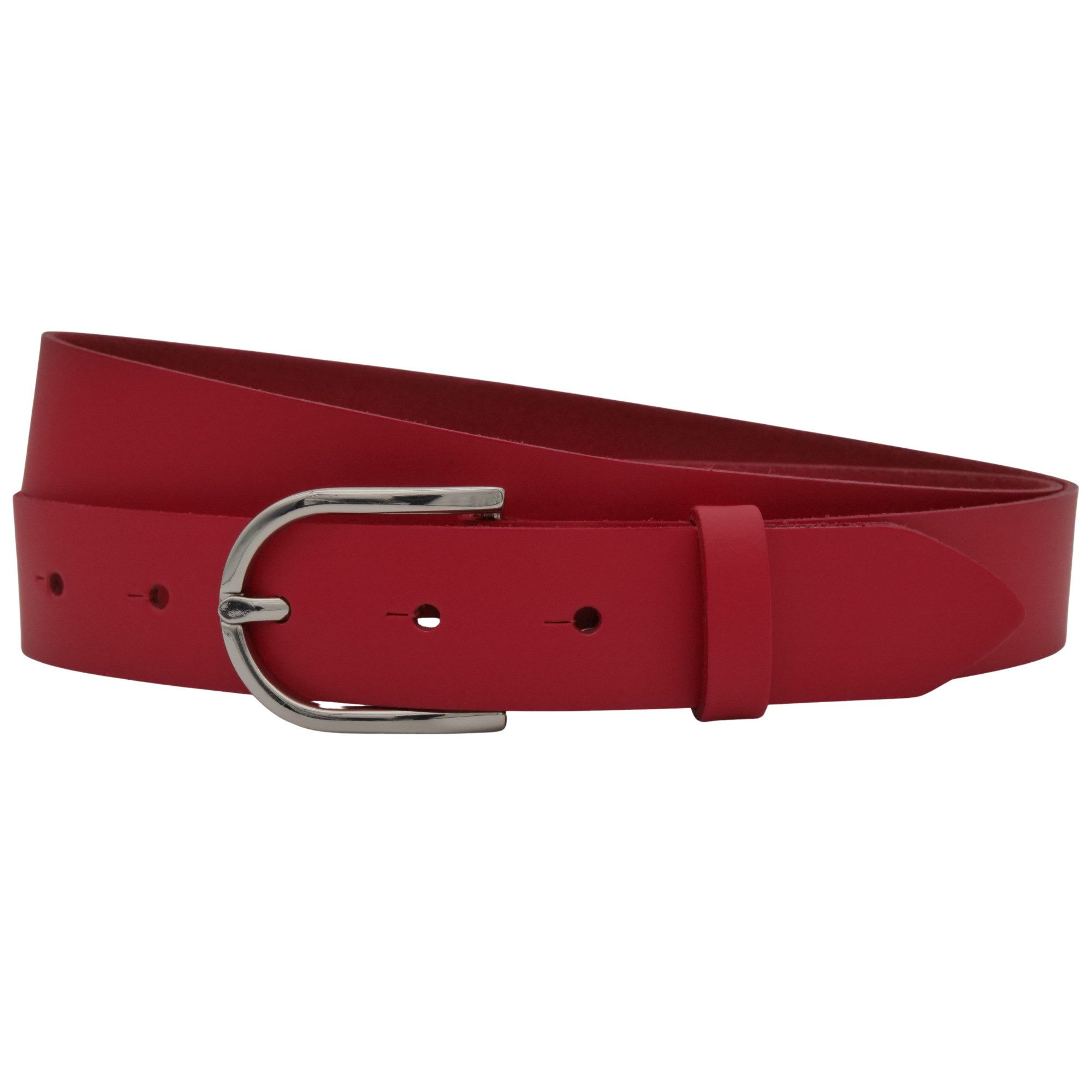AnnaMatoni Ledergürtel AnnaMatoni Damen Ledergürtel Basic Gürtel 3cm breit echt Leder