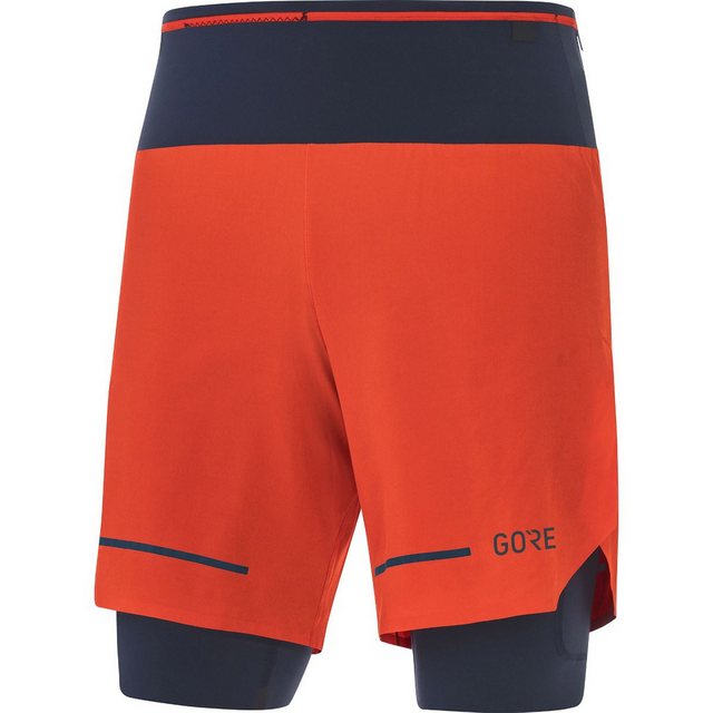 GORE® Wear Laufhose Gore Wear Ultimate 2 in 1 Shorts Fireball Orbit günstig online kaufen