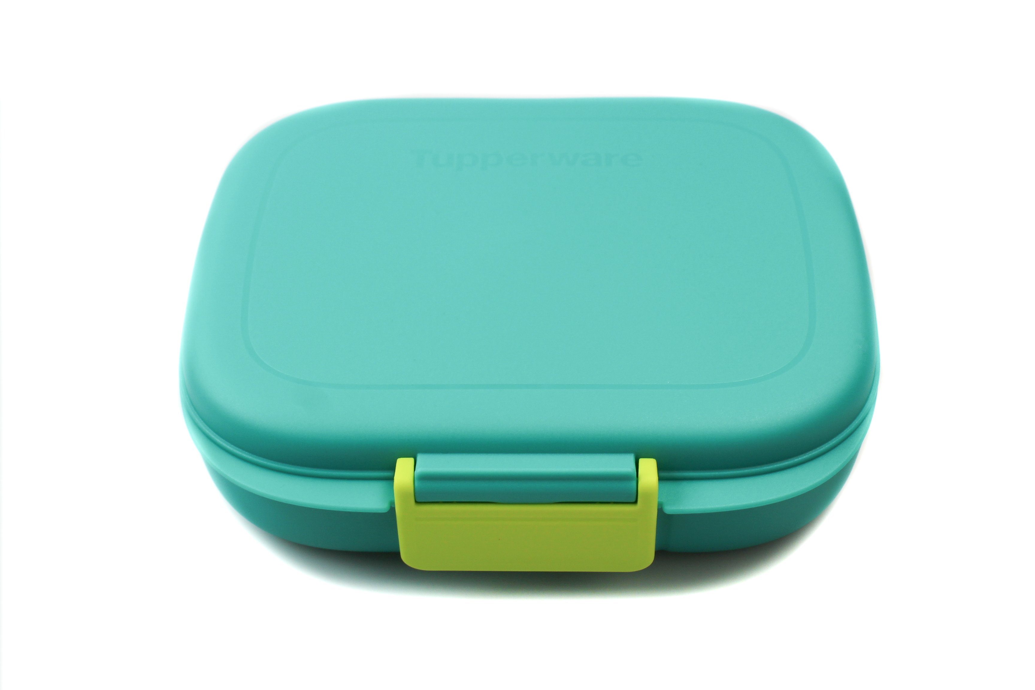 TUPPERWARE Lunchbox Lunch-Box türkis limette mit Trennung