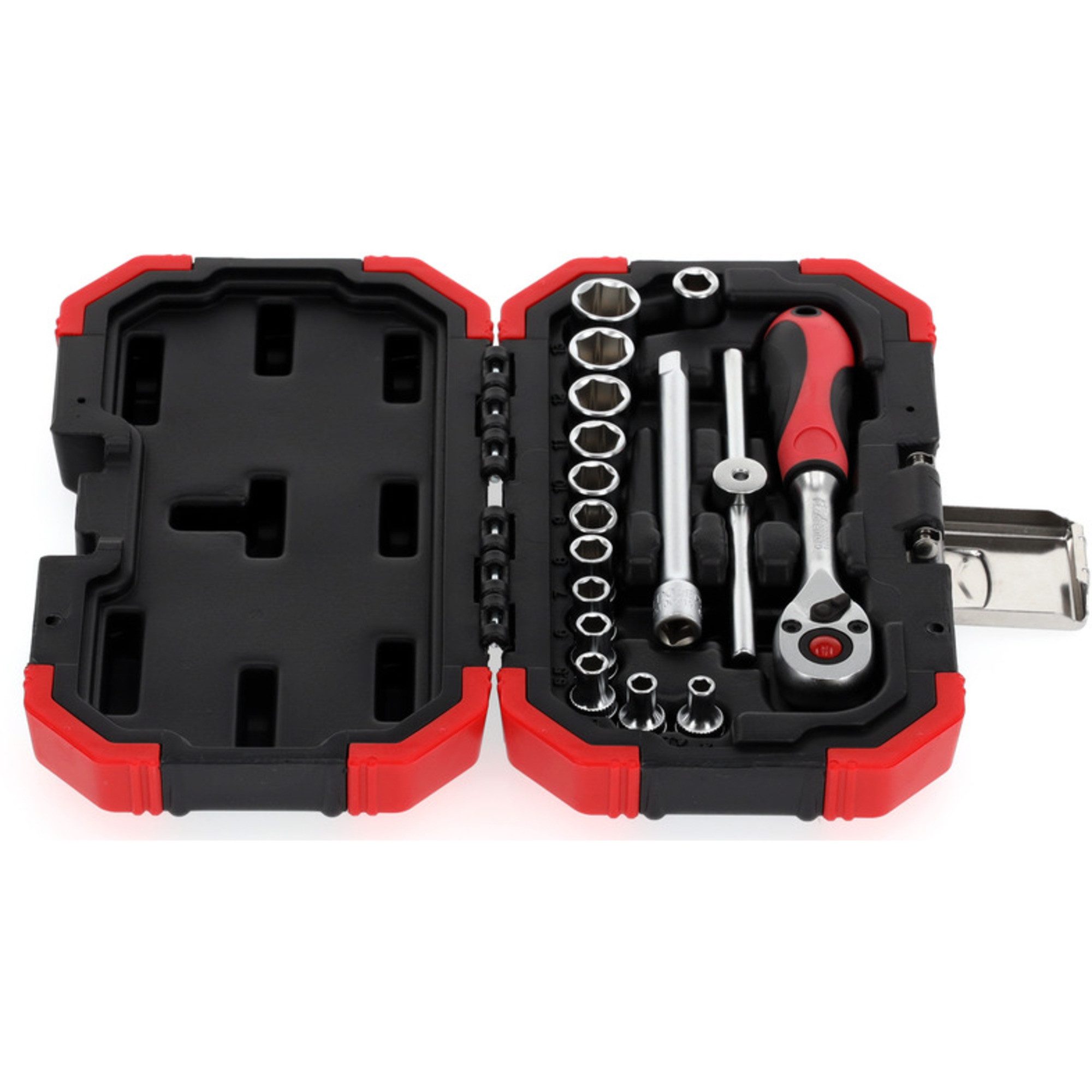 Gedore Ratsche GEDORE Red Steckschlüssel-Satz 1/4", 16-teilig