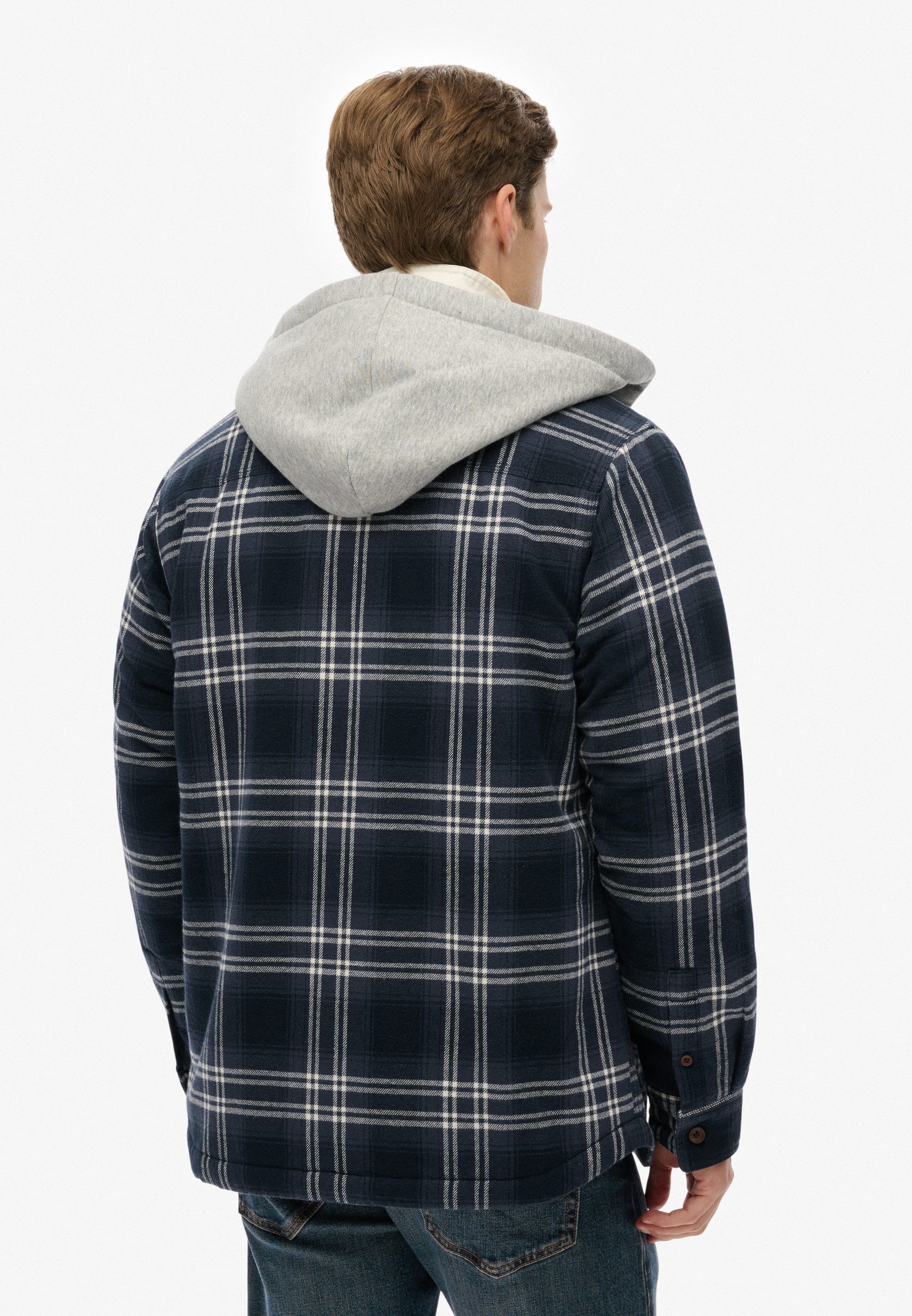 Superdry Langarmhemd SURPLUS HOODED CHECK SHIRT günstig online kaufen