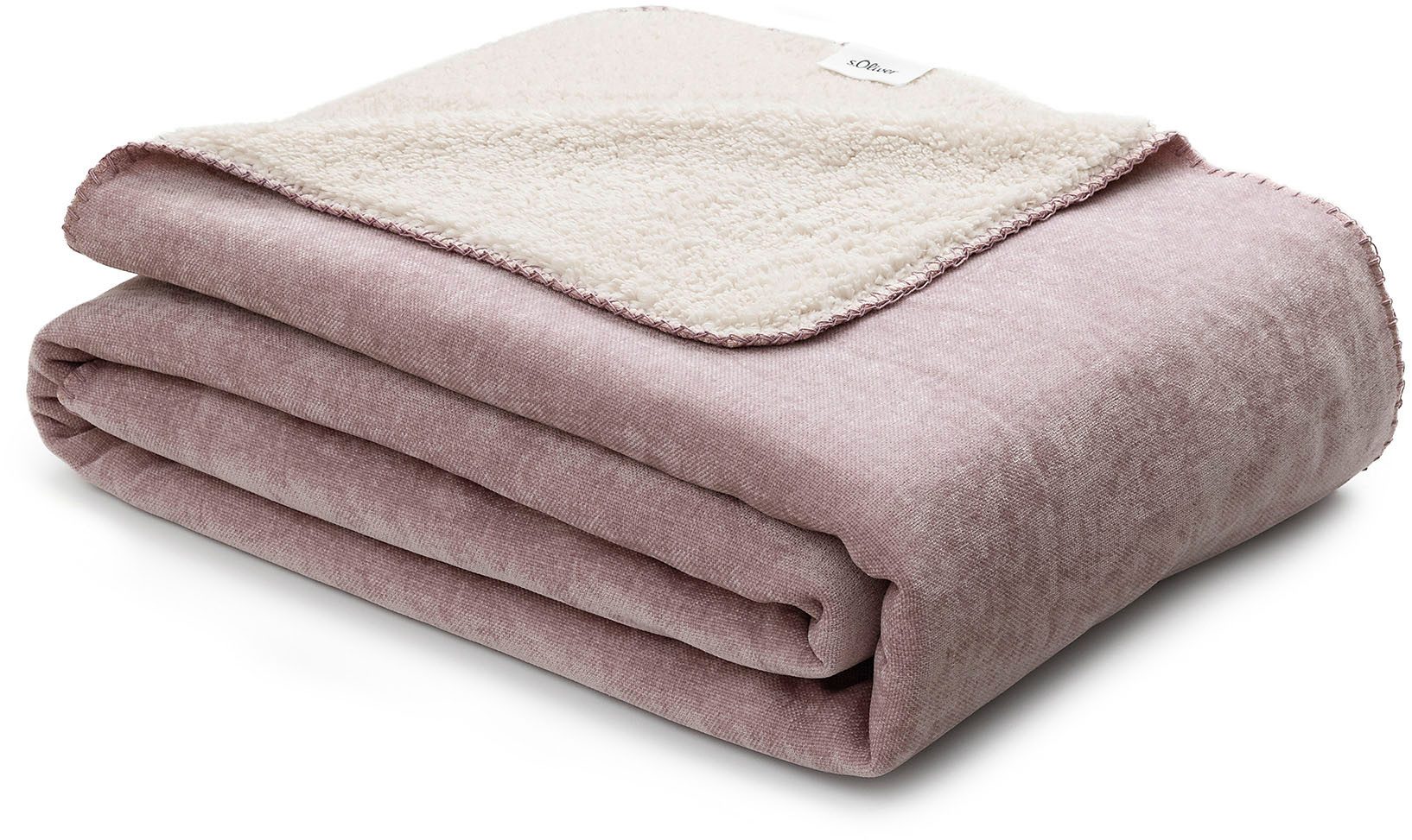 Wohndecke s.Oliver Lounge Decke, s.Oliver, trendige Doubleface-Optik