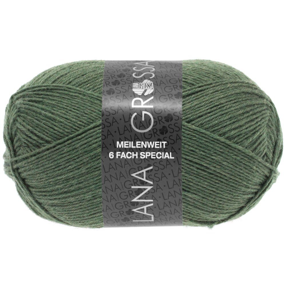 LANA GROSSA Meilenweit 6-fach 150g Unito Häkelwolle, 390 m