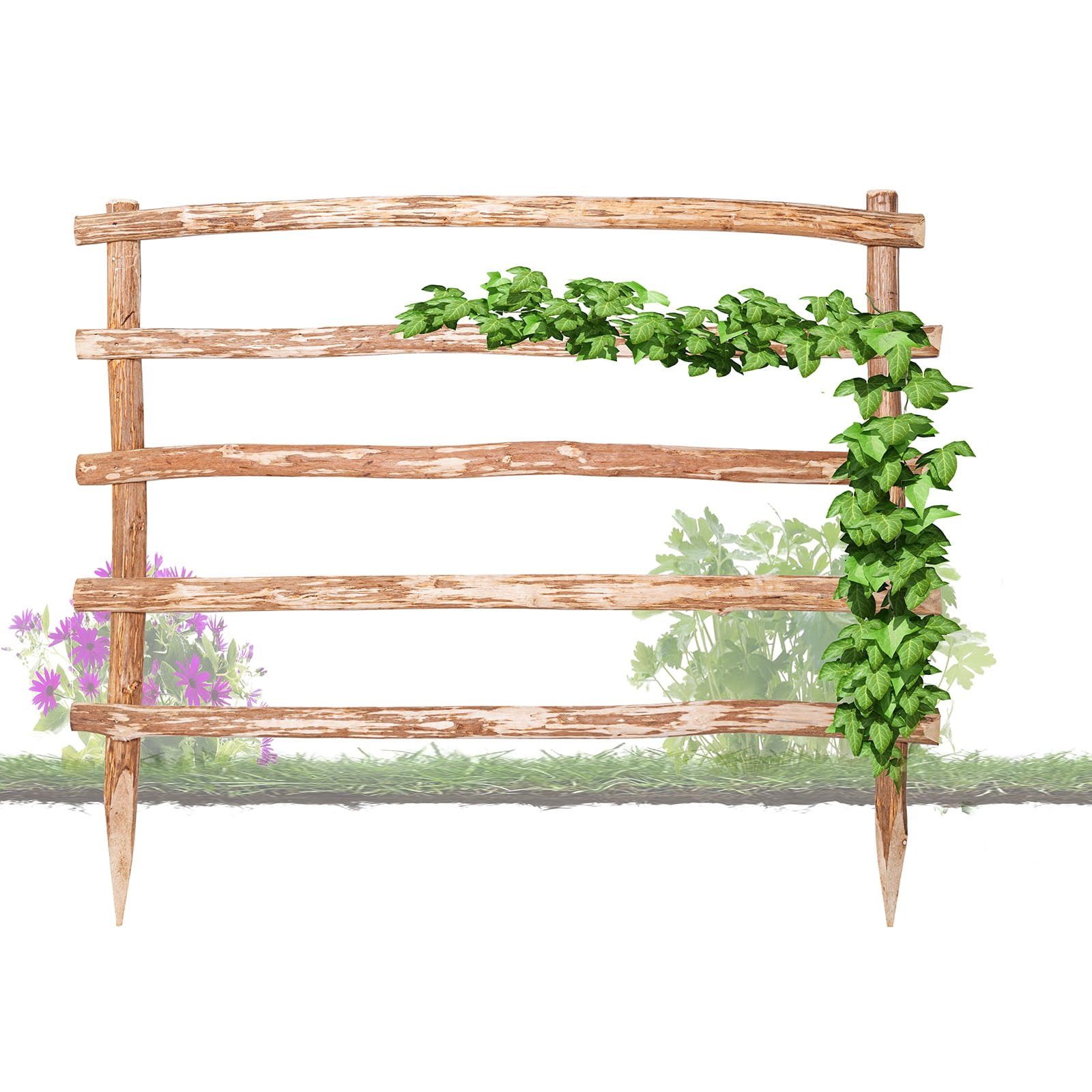 BooGardi Rankhilfe Kletterhilfe aus Holz, Höhe über der Erde 90 x Breite 50 cm · 33 Größen, Freistehend Spalier Rankgitter Spalier Rosenbogen