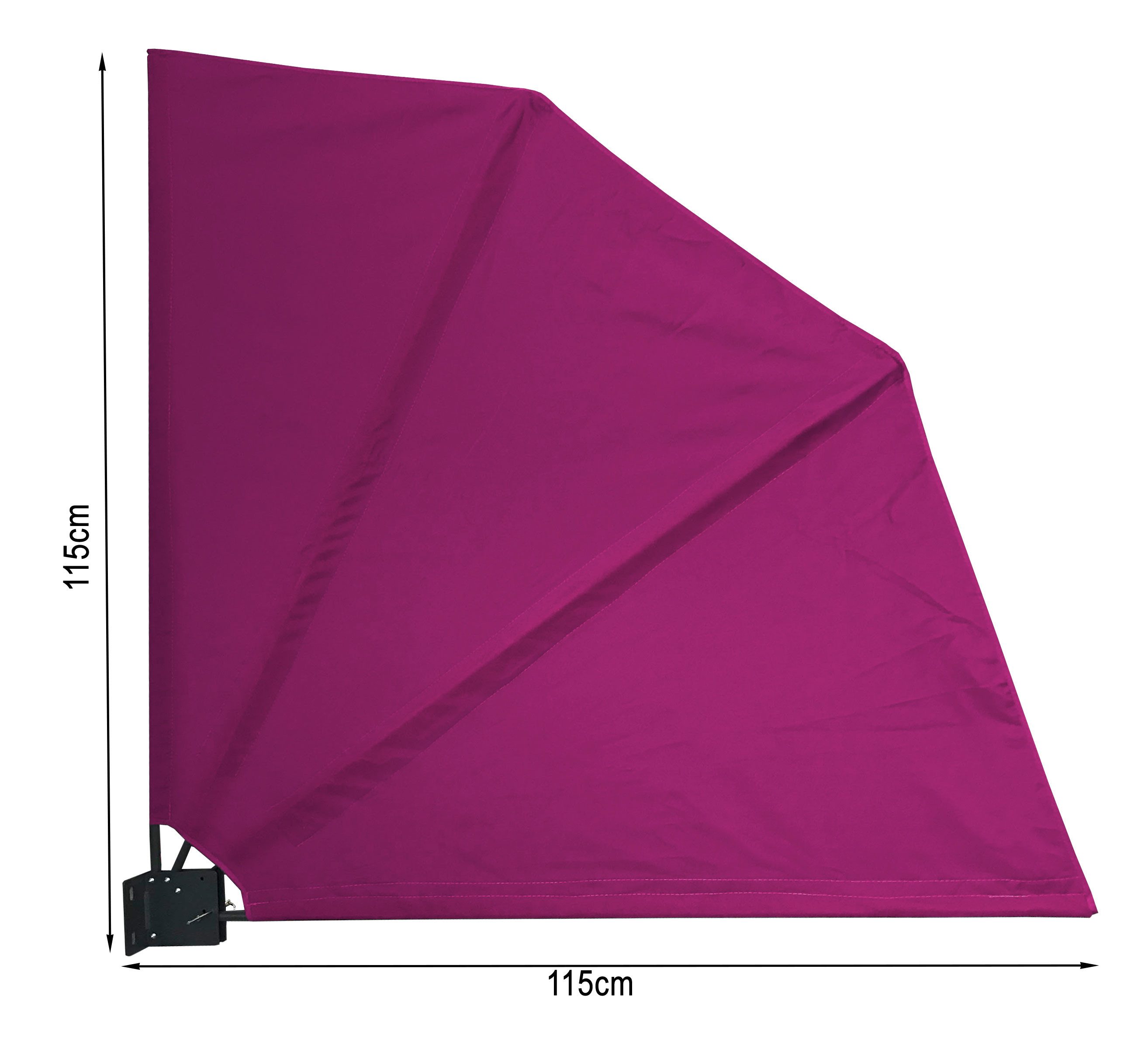 Quick Star Sichtschutzfächer Sichtschutz Fächer 115 cm & 140 cm, Mehrere Farben (1-St)