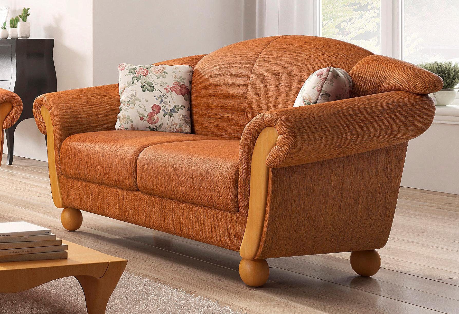 Home affaire 2-Sitzer Milano, bequem durch Federkern, kompakte Stellmaße: Breite 159cm