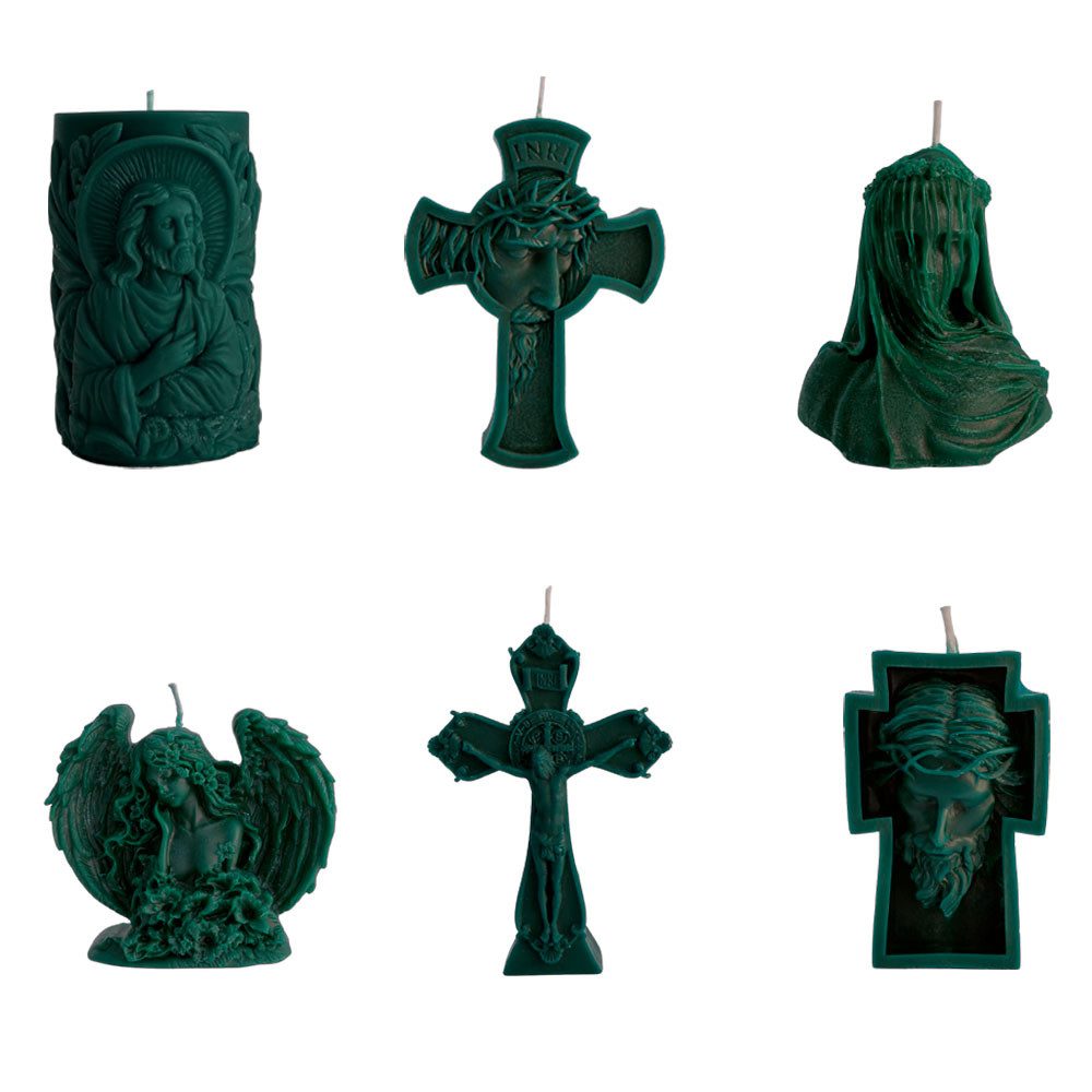 NoblesBox Formkerze NoblesBox Bienenwachs-Dekokerzen 6er Set – Handgemacht, Duftfrei