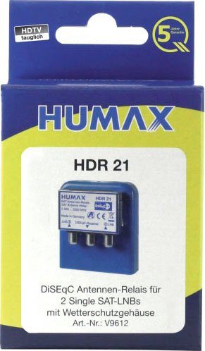 Humax HDR 2x1 WSG Adapter, Wetterschutzgehäuse mit Montagemöglichkeit und  als Feuchtigkeitsschutz | Verstärker