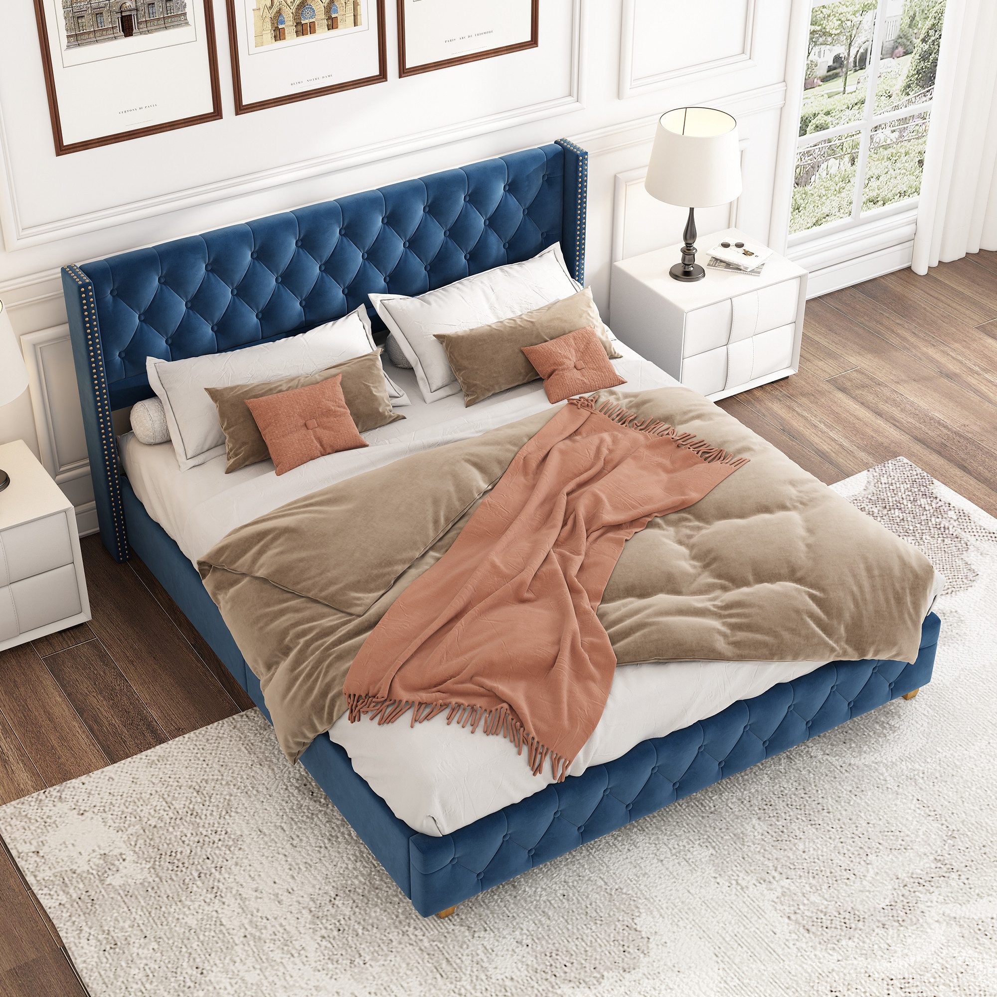 STILVORA Polsterbett Jugendbett 160×200cm Bettgestell Kinderbett,Schaumstof günstig online kaufen