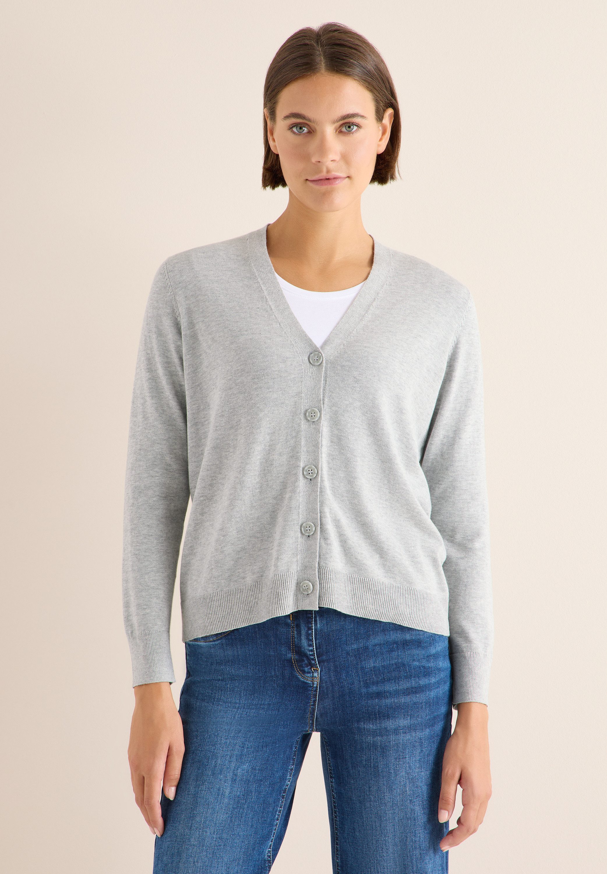 CECIL Cardigan aus Baumwolle mit Stretchanteil