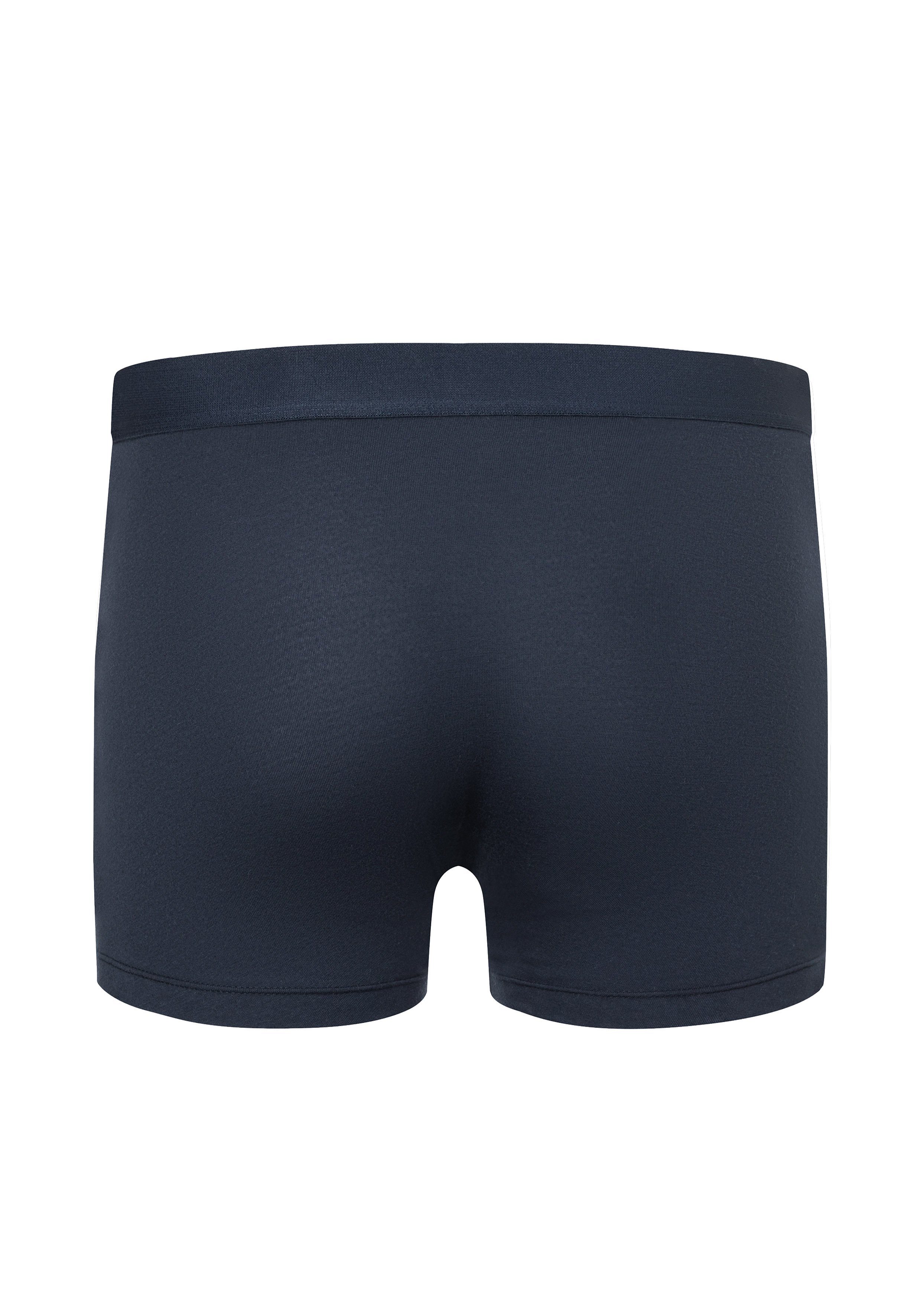Camano Boxershorts Comfort mit nachhaltigerer dunkelblau Baumwolle (2-St) 2er (BCI) Pack