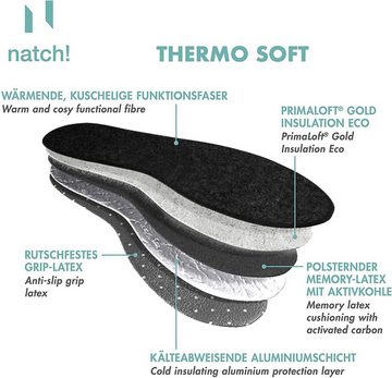Natch! Thermosohlen THERMO SOFT - ultraleichte, geruchshemmende Einlegesohle mit starker Wärmeleistung für alle kalten Tage