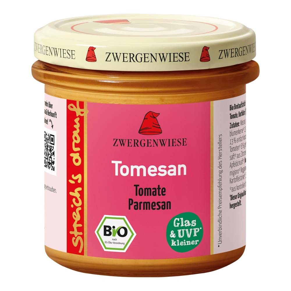 Zwergenwiese Herzhafter Brotaufstrich Streich's drauf - Tomesan 135g