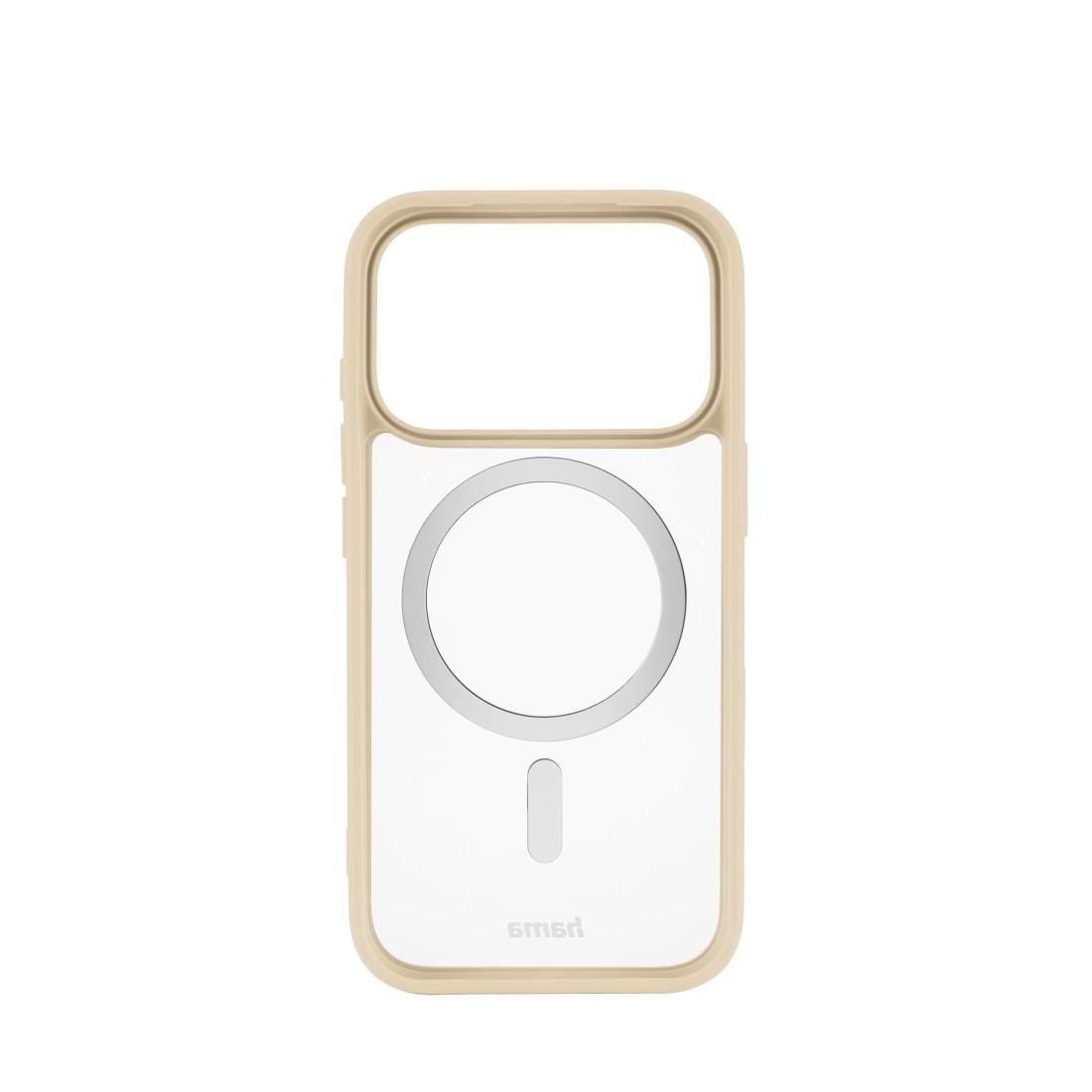 Hama Smartphone-Hülle Handyhülle für Apple iPhone 17 Pro, magnetisch, Apple MagSafe, Qi2, Wireless Charging, passgenaue Anti-Rutsch-Oberfläche, transparent