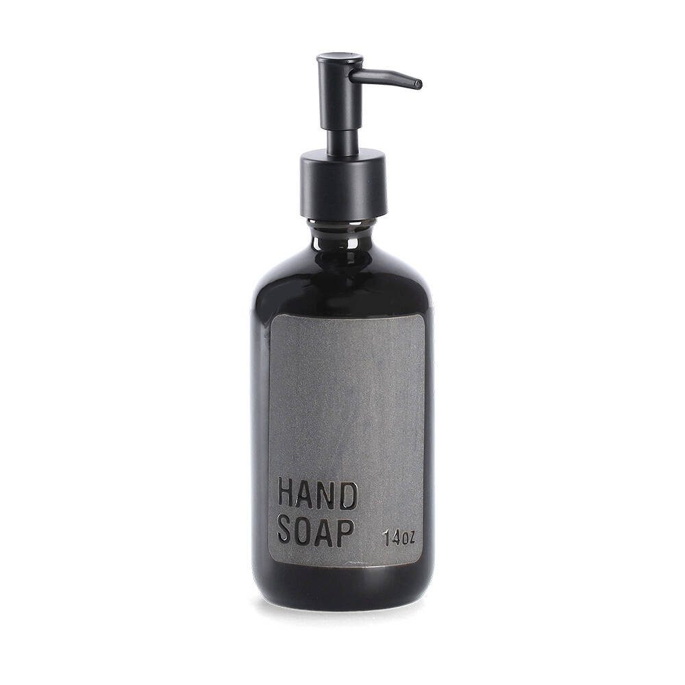 Zeller Present Seifenspender Seifenspender aus Keramik HANDSOAP, Ø 7 x 20,8 cm, (einzeln)