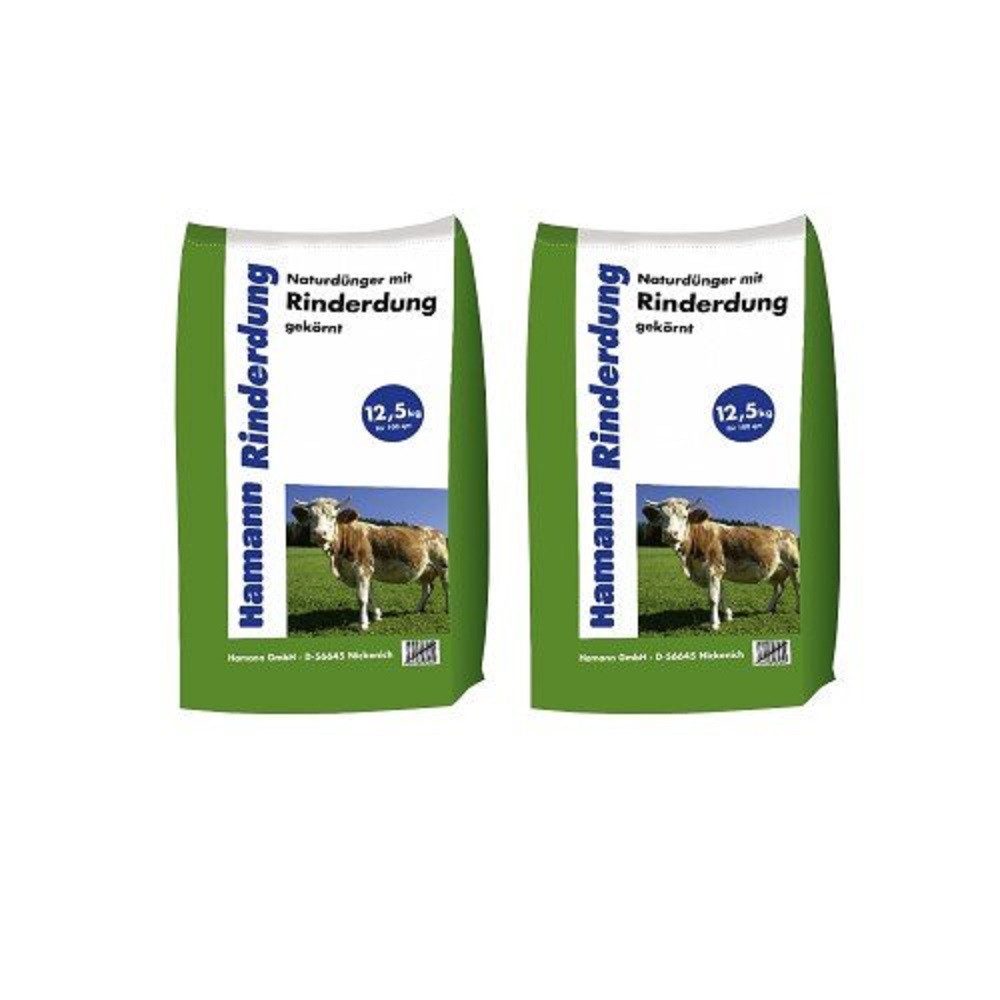 Hamann Mercatus GmbH Bodenverbesserer Hamann Mercatus Naturdünger mit Rinderdung 2 x 12,5 kg