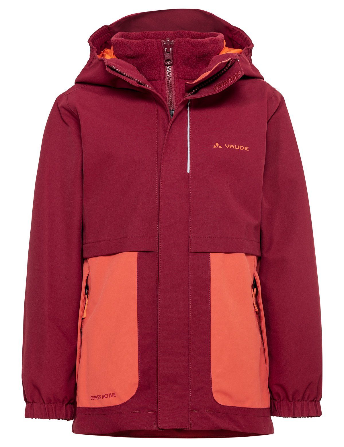 VAUDE Doppeljacke VauDe Kinder Campfire IV 3in1 Jacke salsa/orange