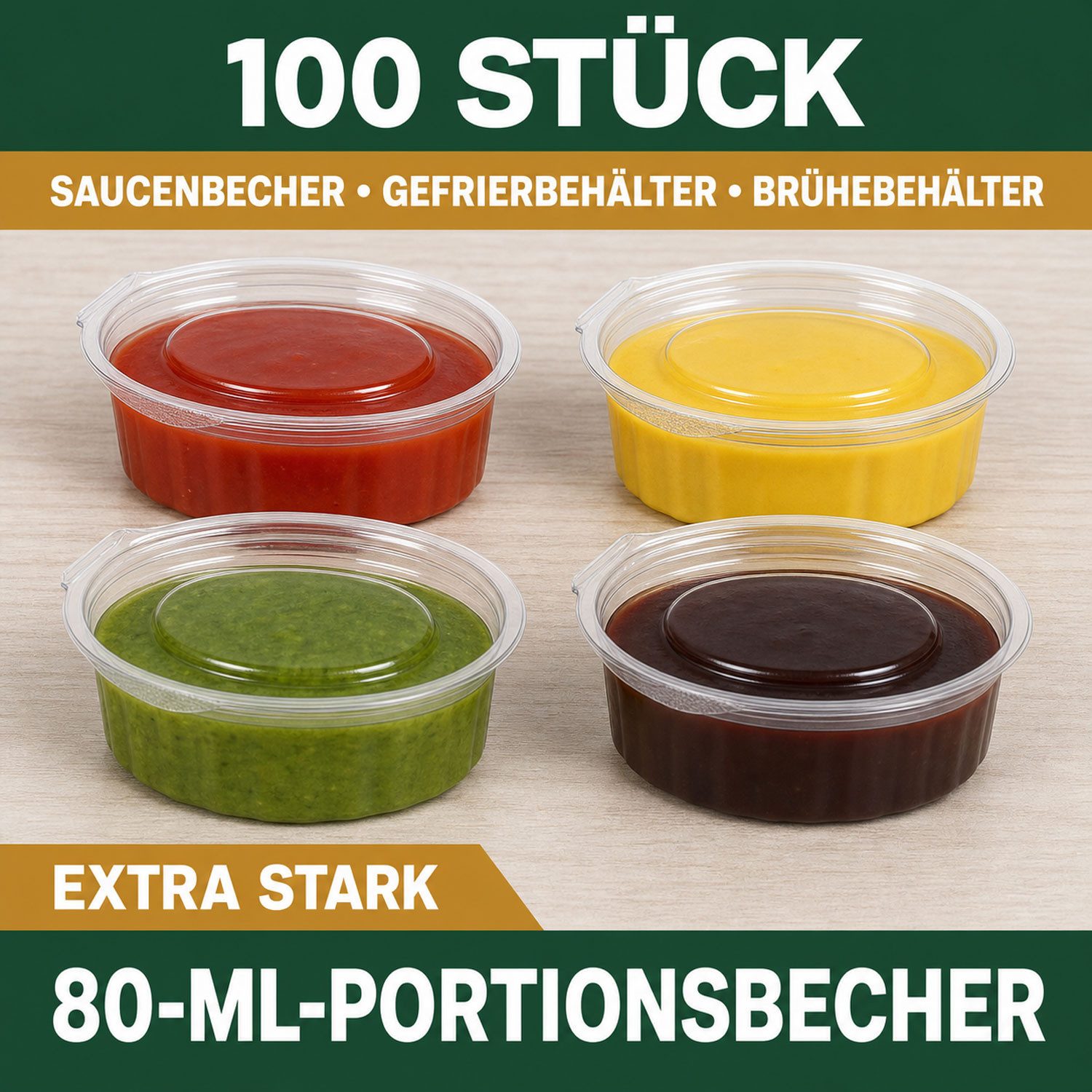 Jungengel Frischhaltedose 100x Saucenbecher 80ml Portionsbecher Portionsdosen Di — Empfehlung für Quinoa-Bowl mit