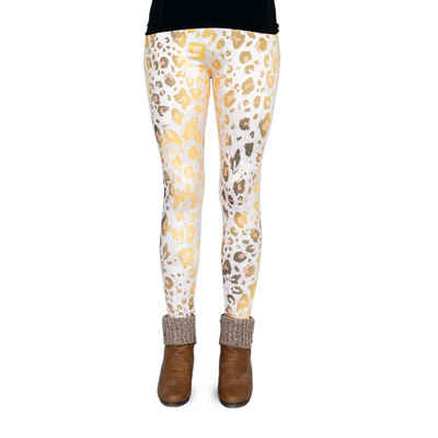 cosey Leggings Leo Line Leggings Tier (Einheitsgröße XS -L) Leopard Tier Design